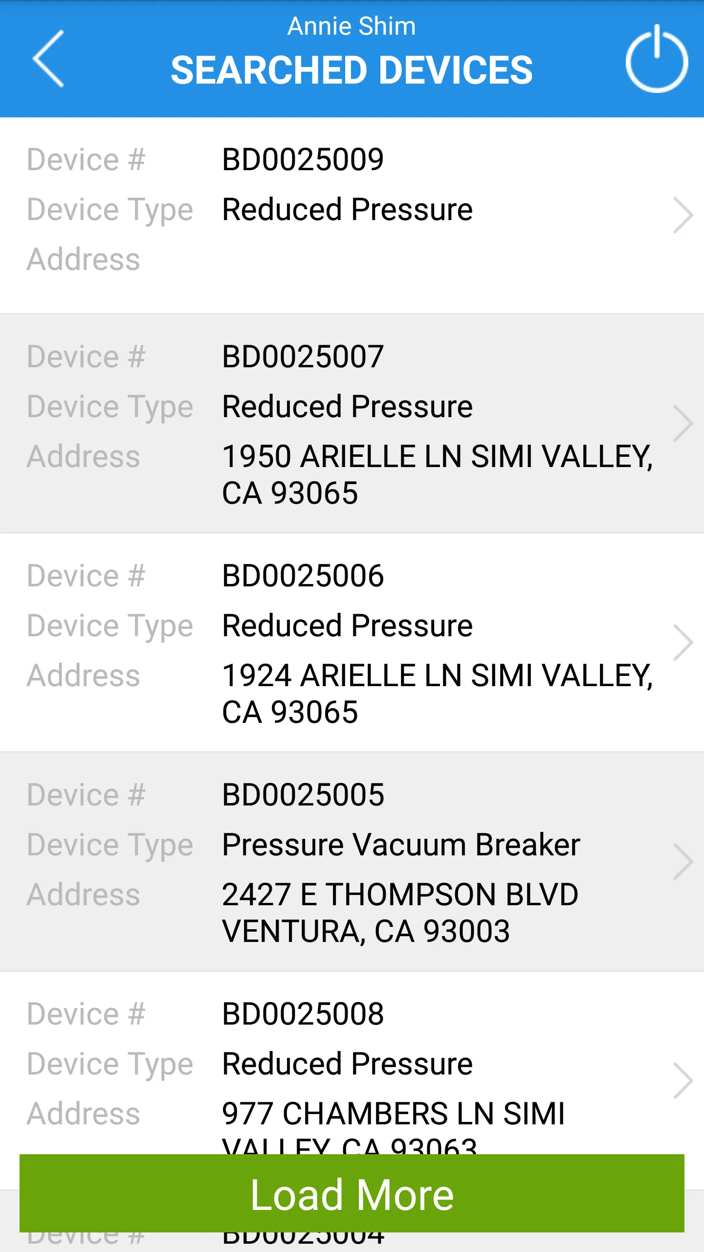 Ventura County Backflow Test | Indus Appstore | Screenshot