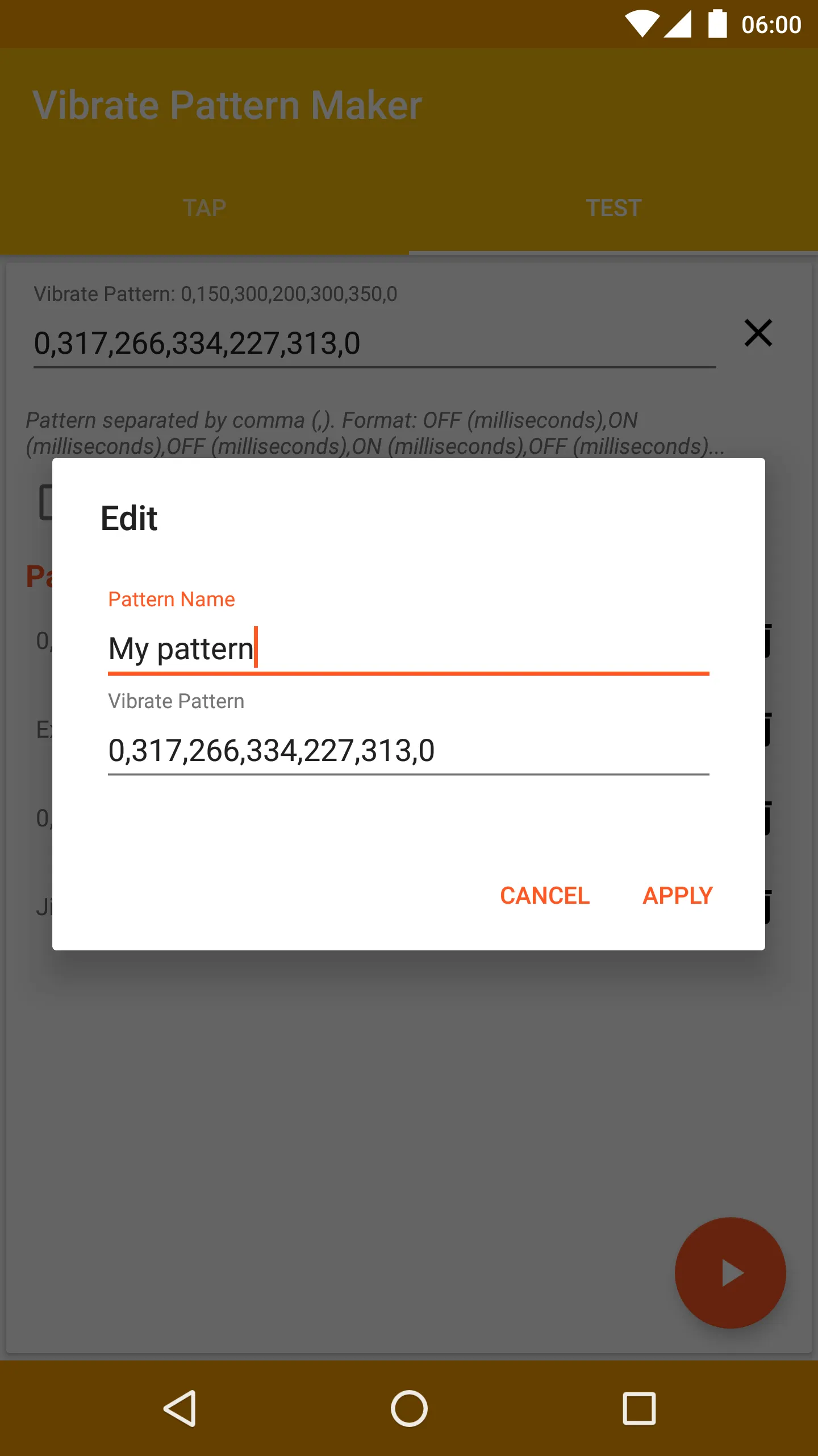 Vibrate Pattern Maker | Indus Appstore | Screenshot