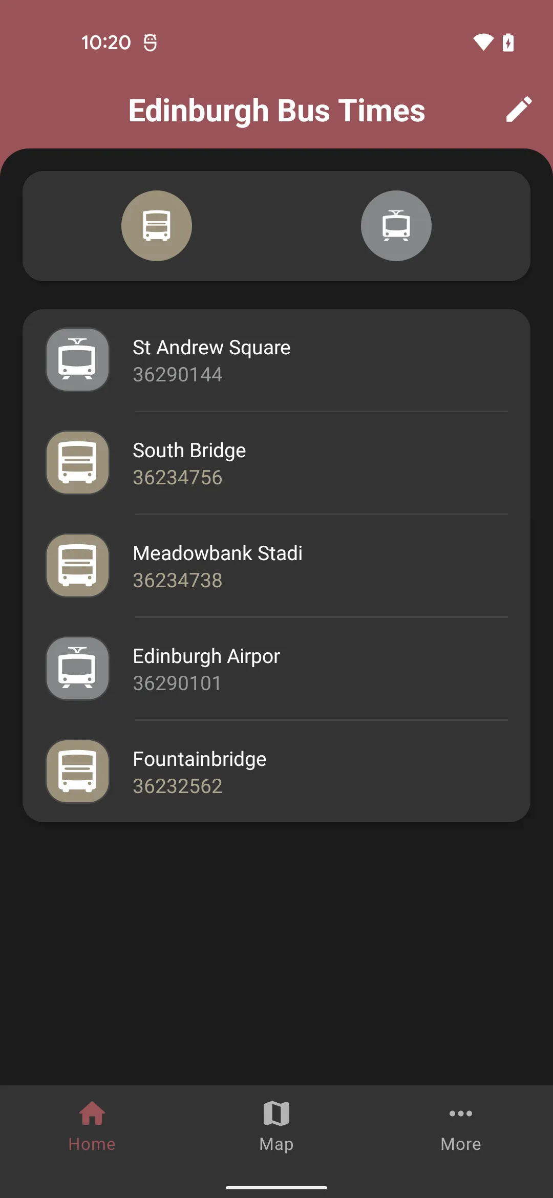 Edinburgh Bus Times Tracker | Indus Appstore | Screenshot