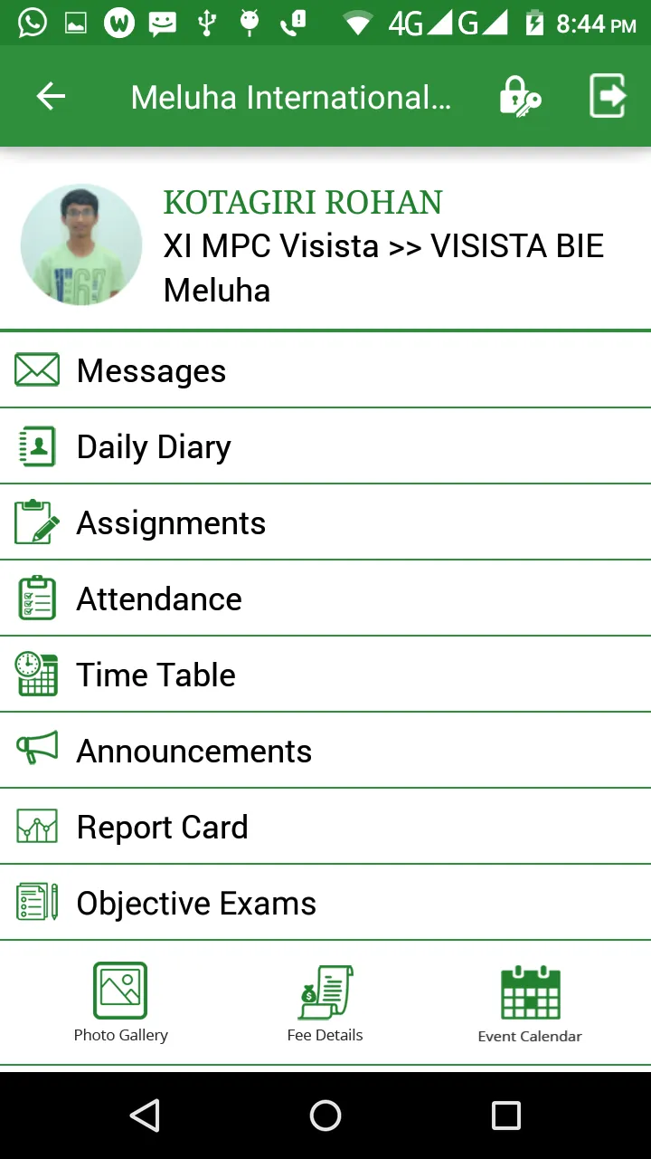 Meluha Parent Portal | Indus Appstore | Screenshot