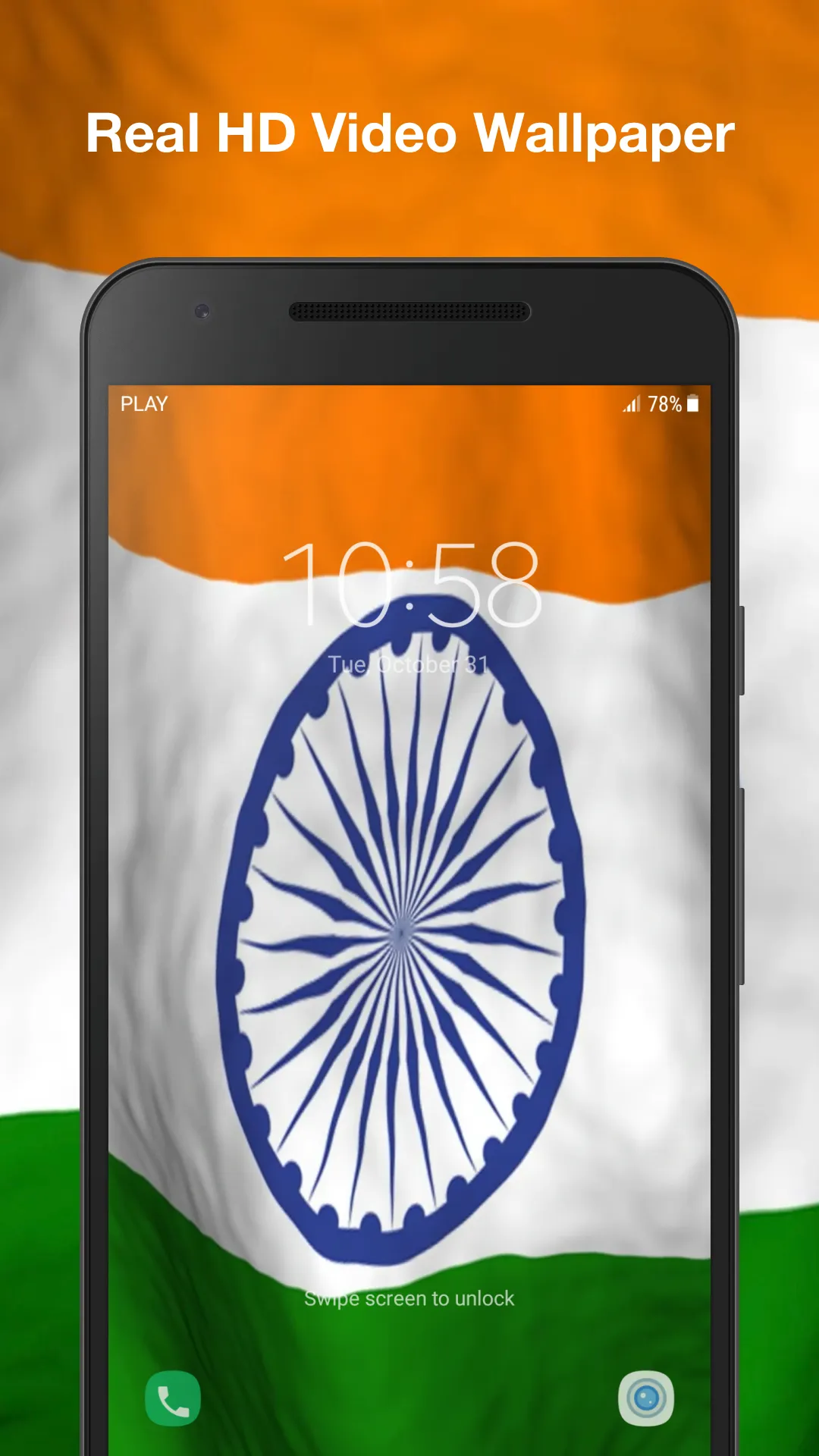 3d India Flag Live Wallpaper | Indus Appstore | Screenshot