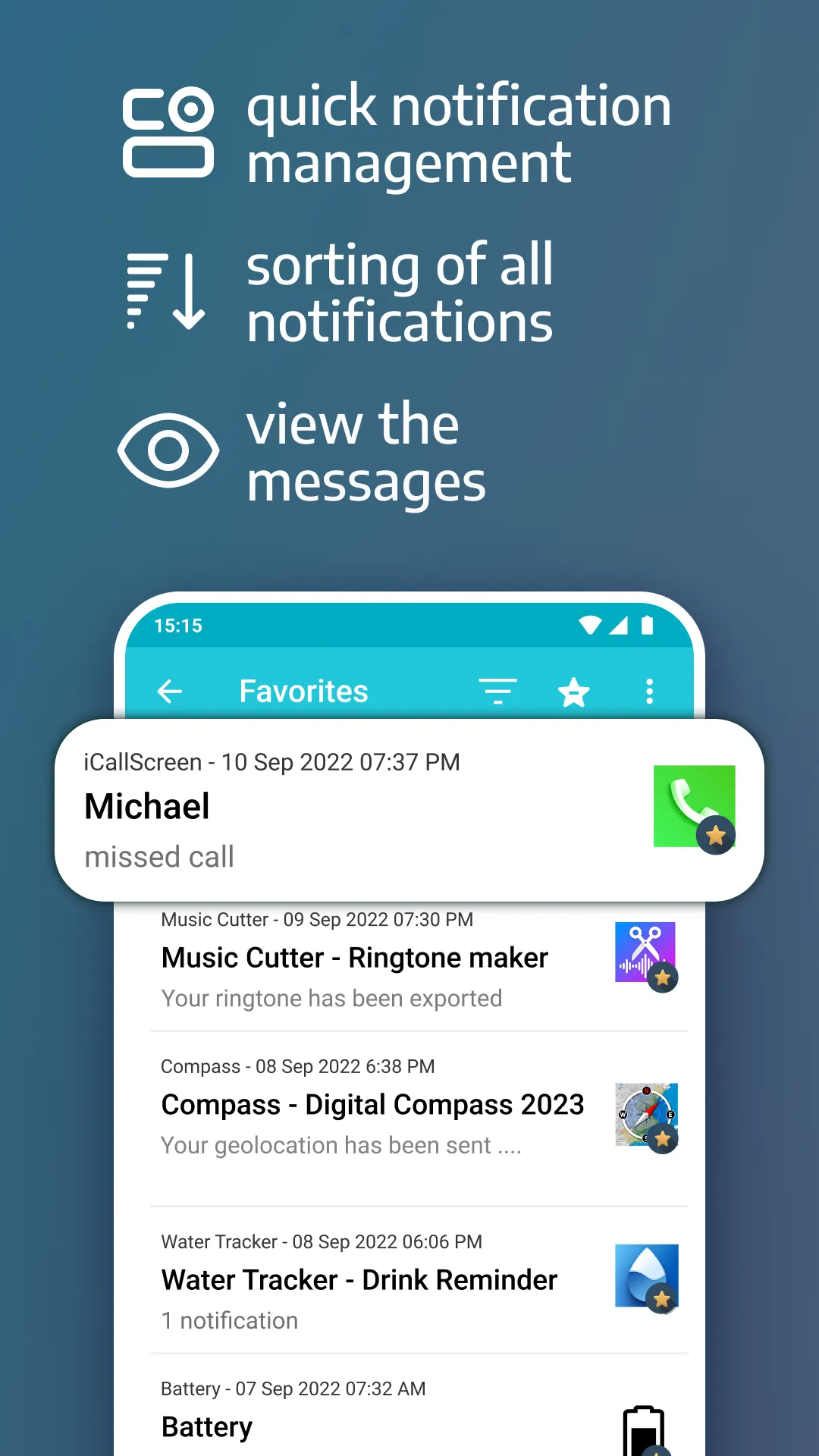 Notification History Log | Indus Appstore | Screenshot