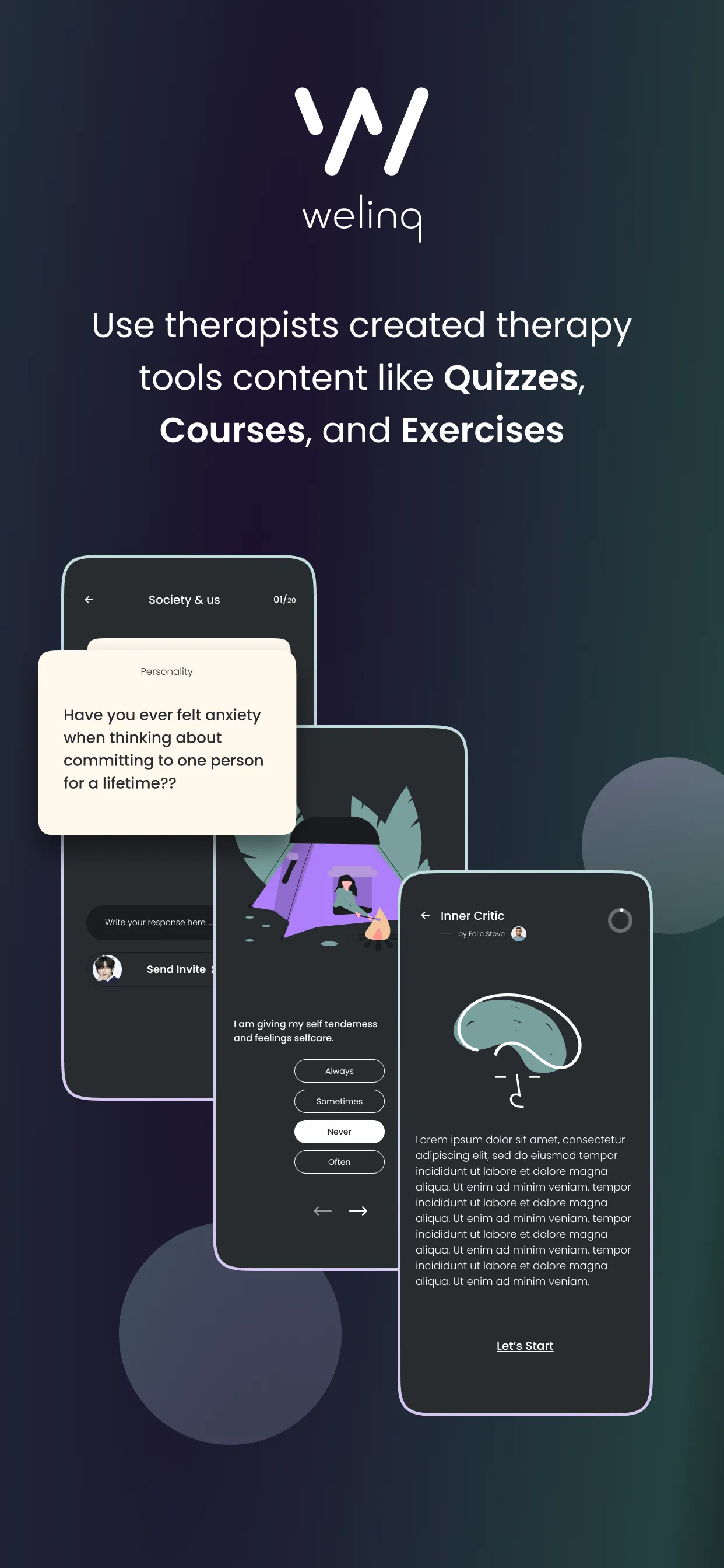 WeLinQ: Therapy And Counseling | Indus Appstore | Screenshot