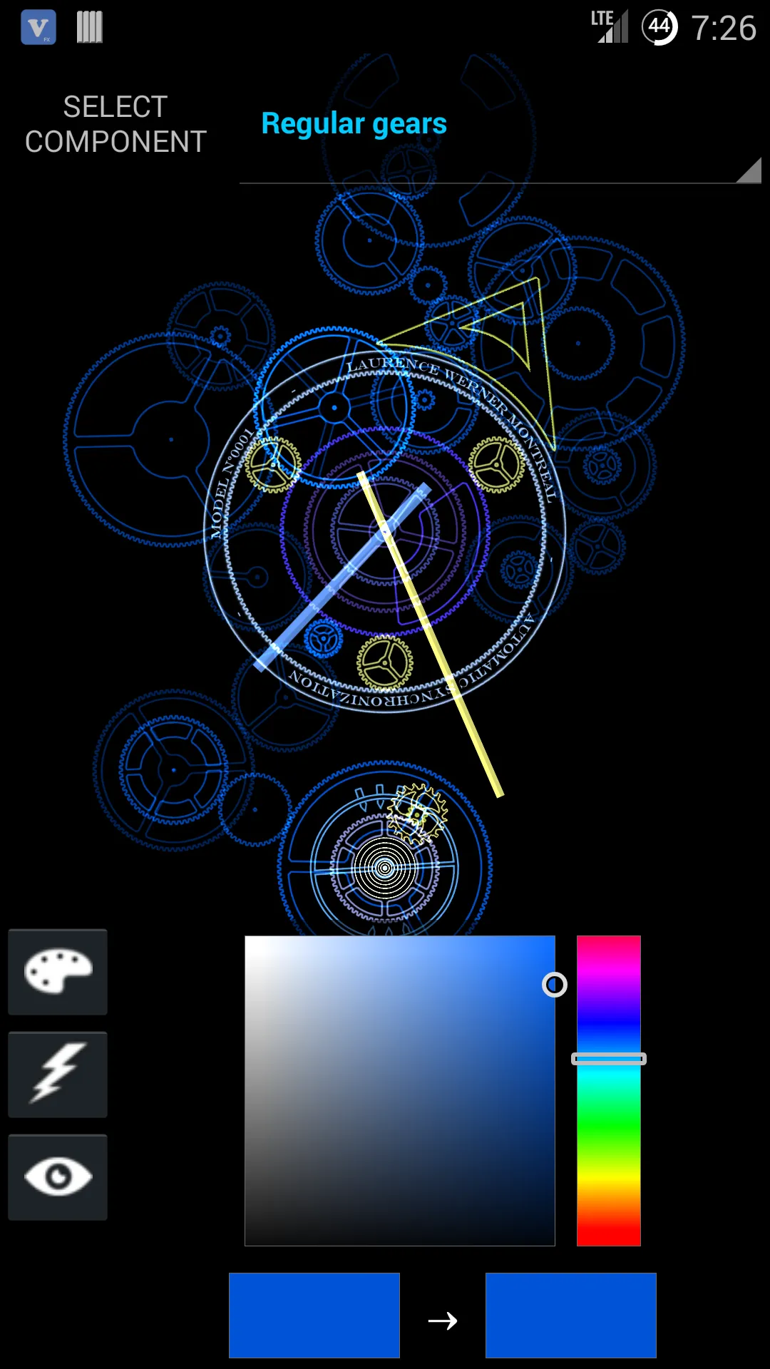 Hypno Clock Live Wallpaper | Indus Appstore | Screenshot