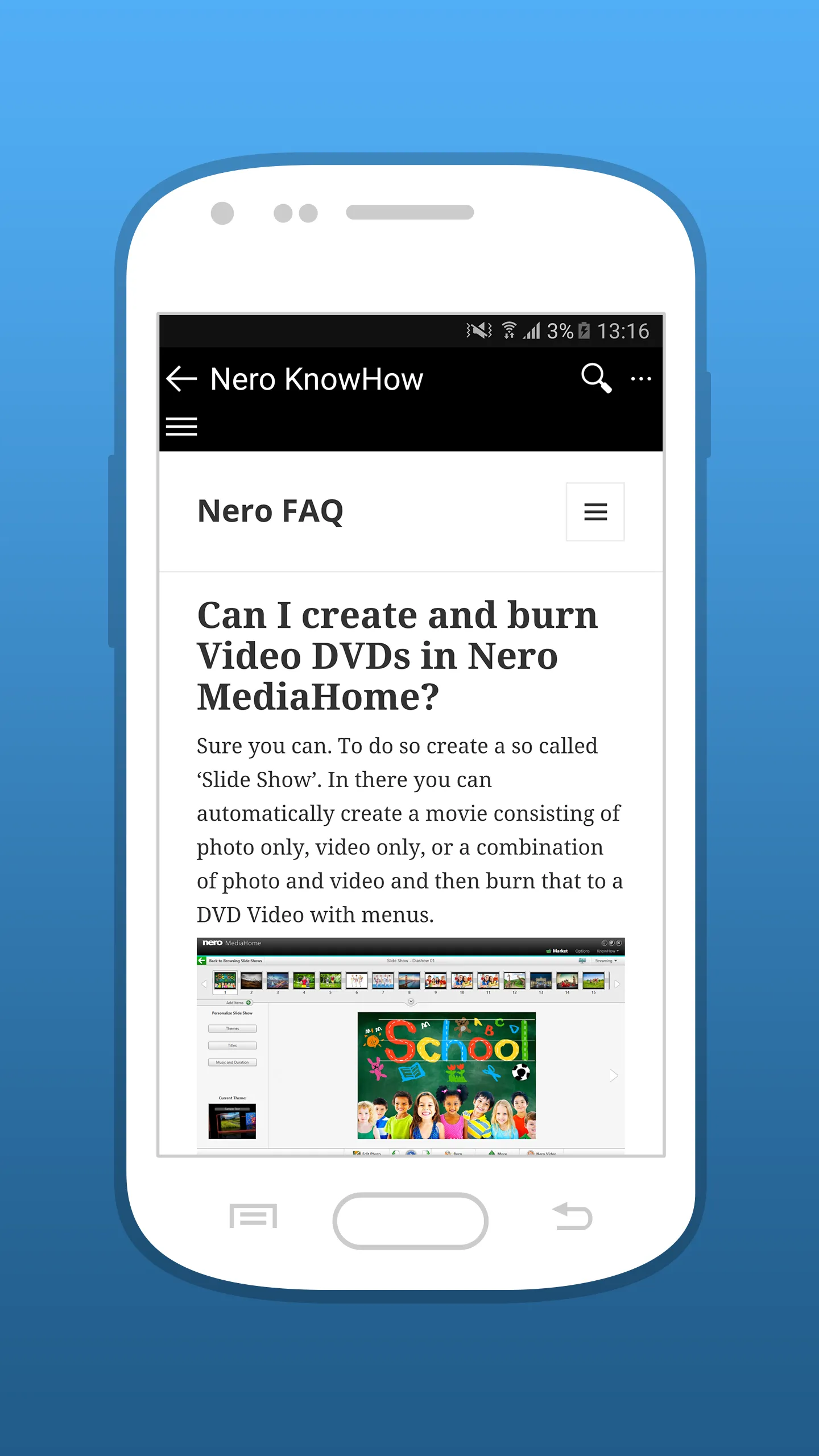 Nero KnowHow | Indus Appstore | Screenshot