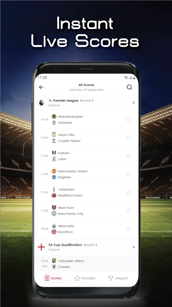 Xscores: Real-time Live Scores | Indus Appstore | Screenshot