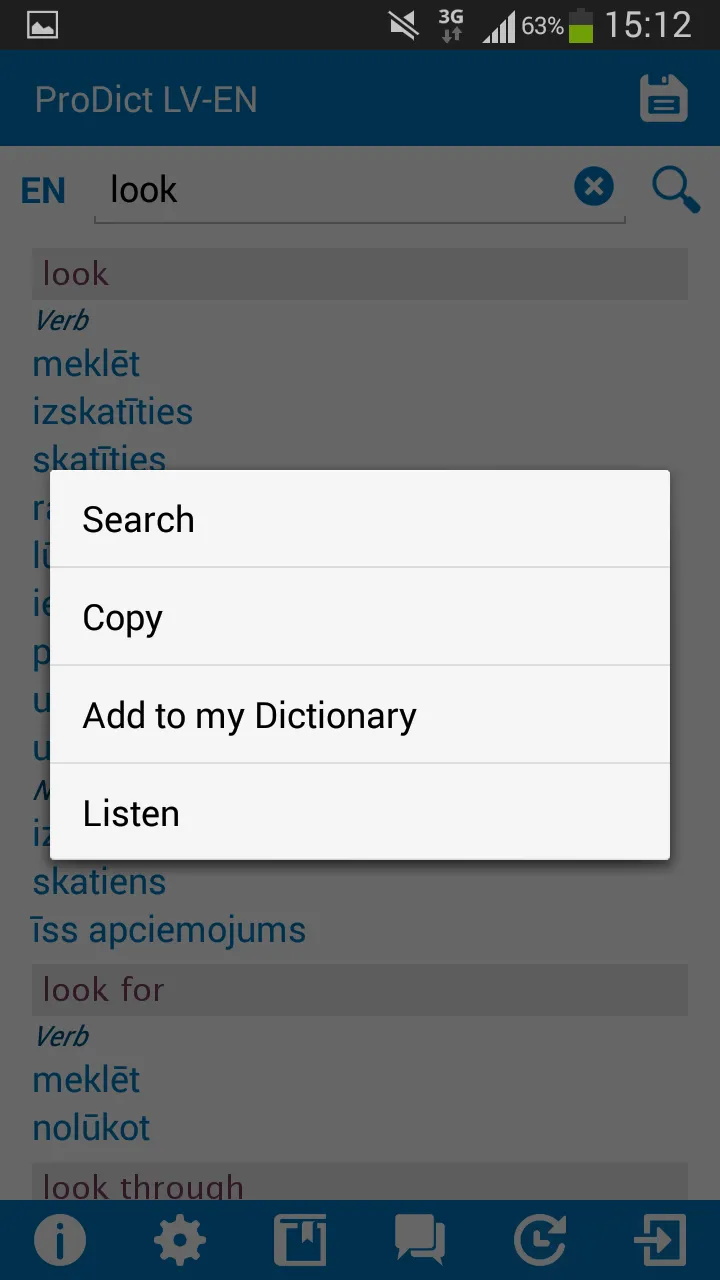 Latvian - English dictionary | Indus Appstore | Screenshot