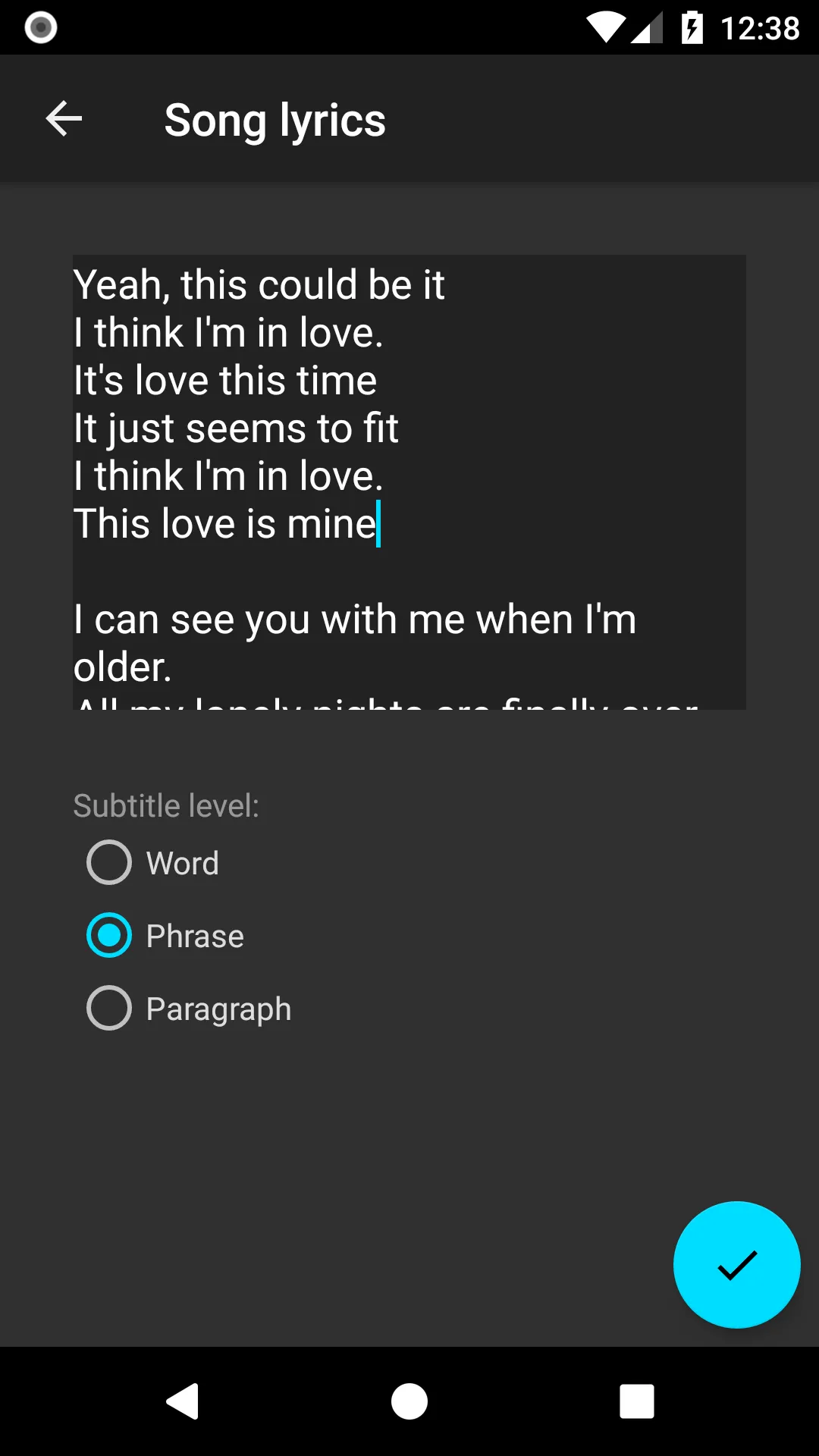 Video Lyrics | Indus Appstore | Screenshot