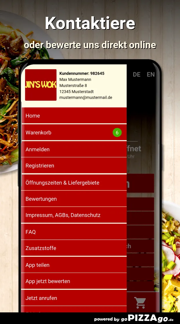 Jins Wok Stuttgart | Indus Appstore | Screenshot