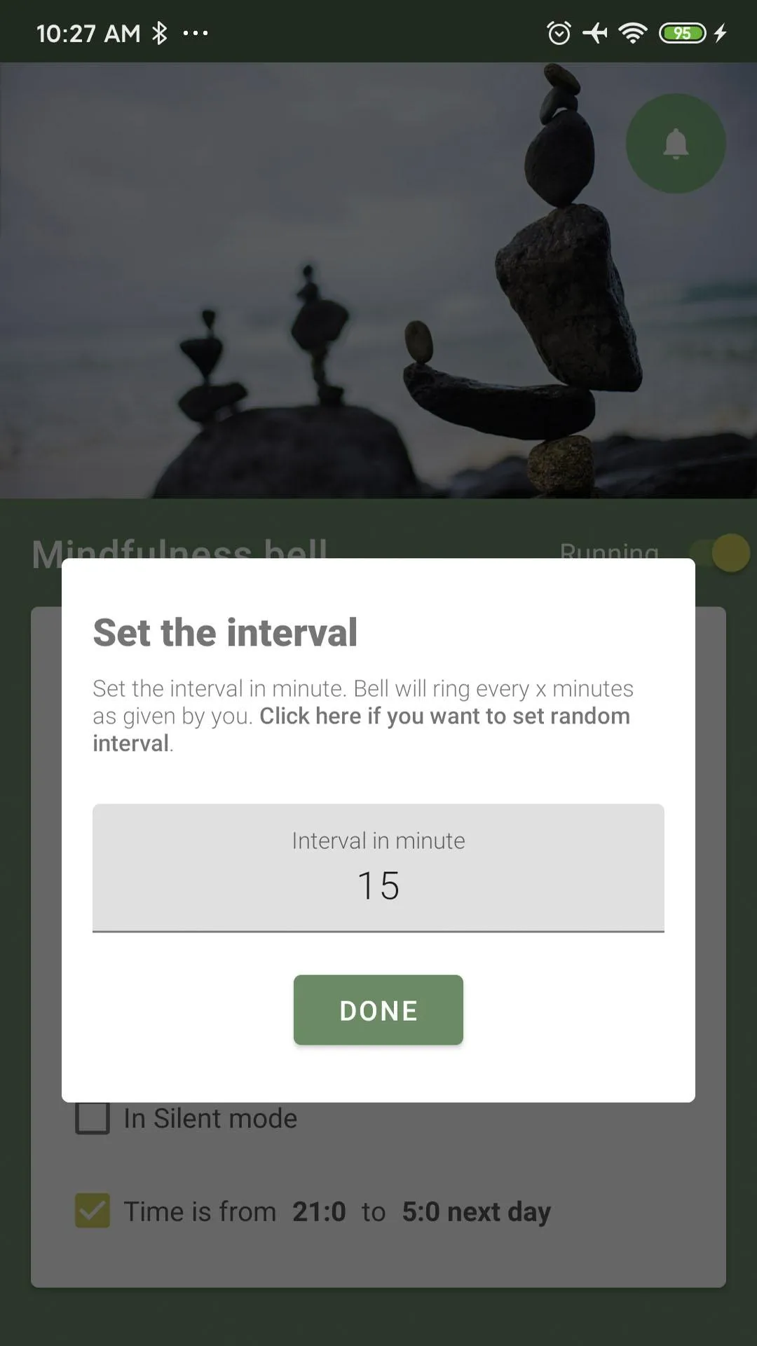 Mindfulness Bell | Indus Appstore | Screenshot