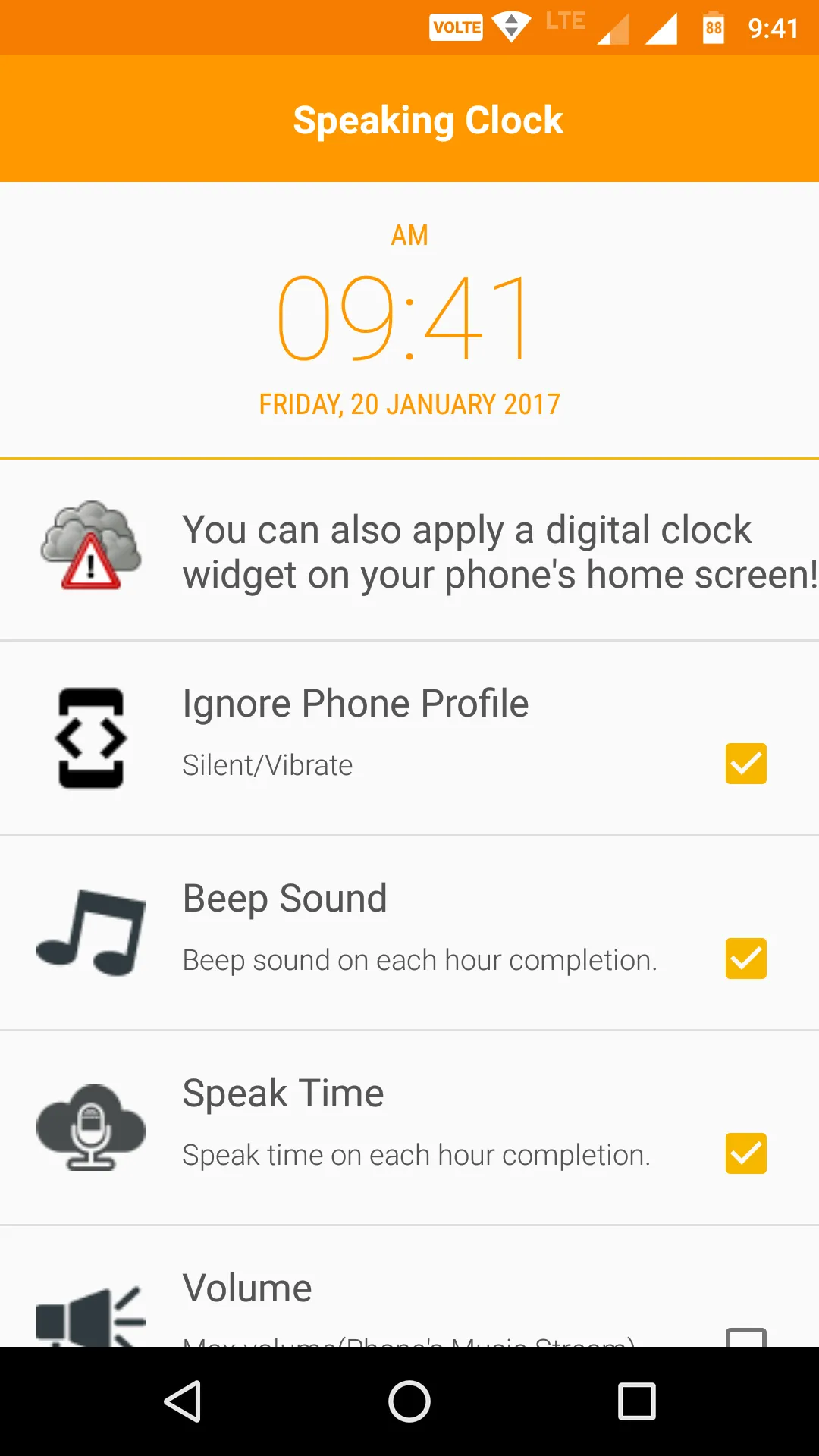 Speaking Clock | Indus Appstore | Screenshot