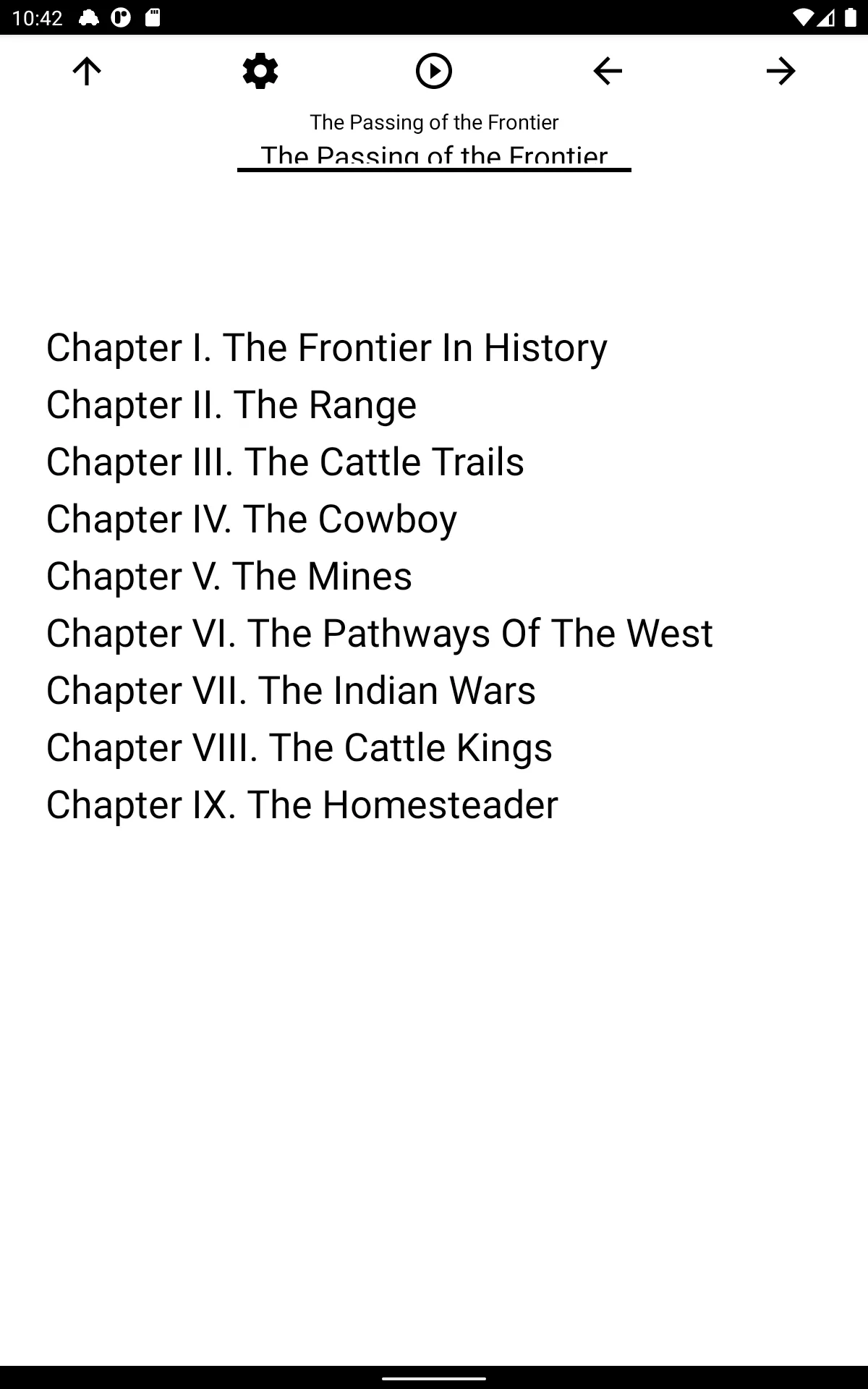 Book, The Passing of the Front | Indus Appstore | Screenshot