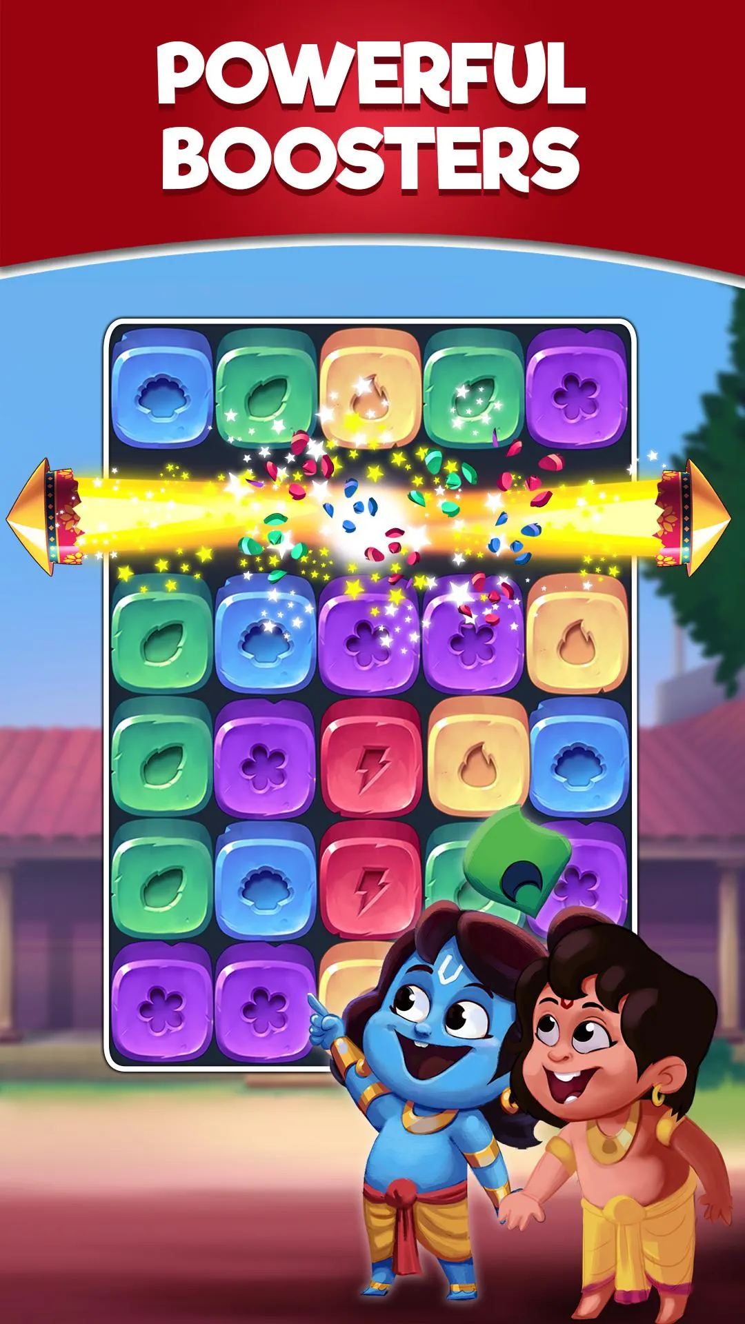 Krishna Crush: Tile Blast | Indus Appstore | Screenshot