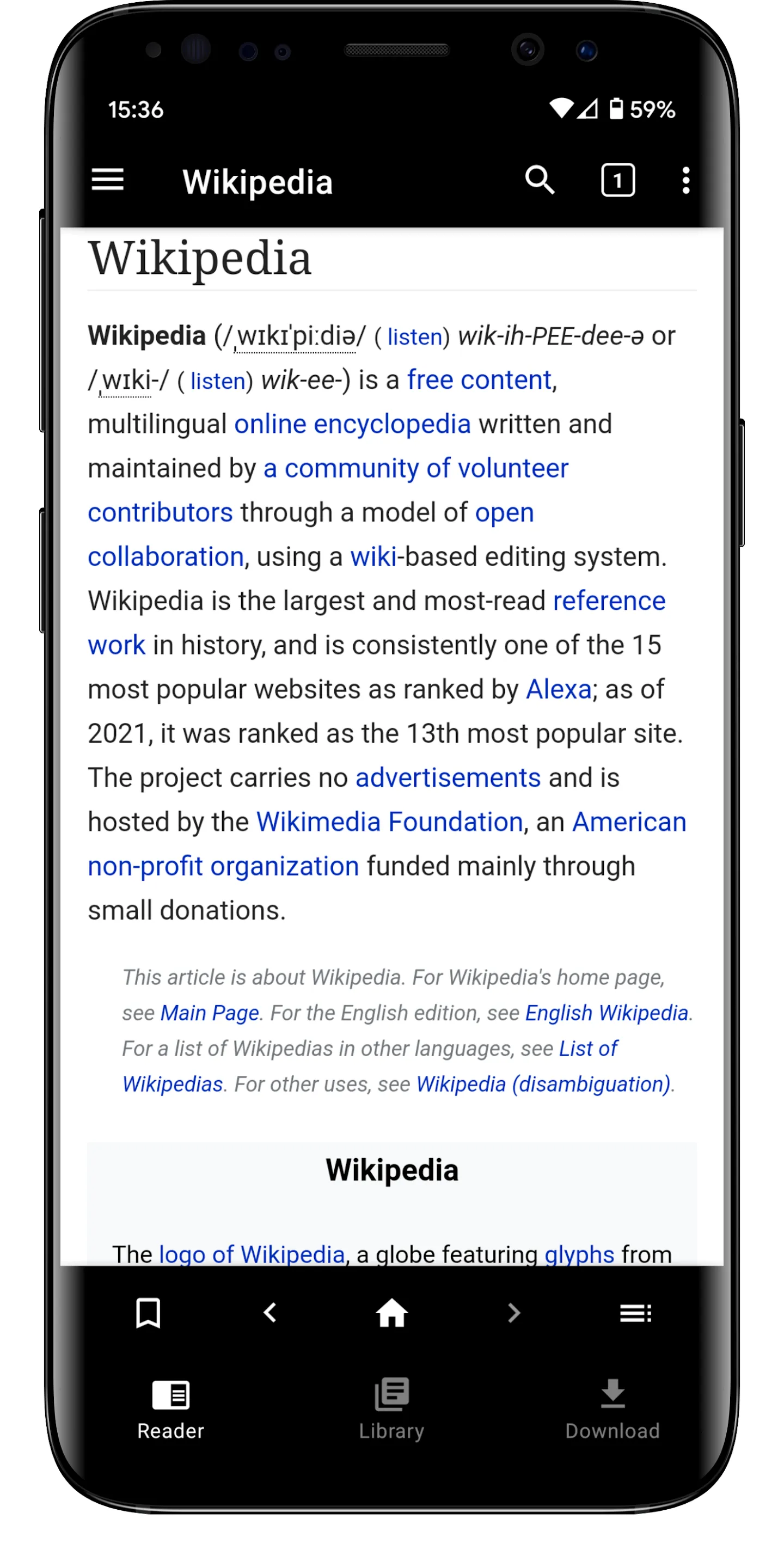 Kiwix | Indus Appstore | Screenshot