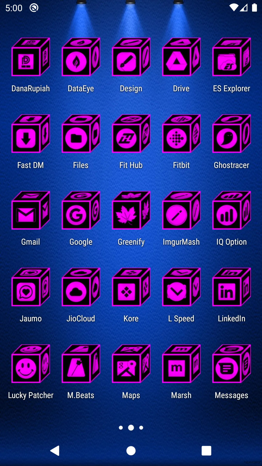 3D Flat Magenta Icon Pack | Indus Appstore | Screenshot