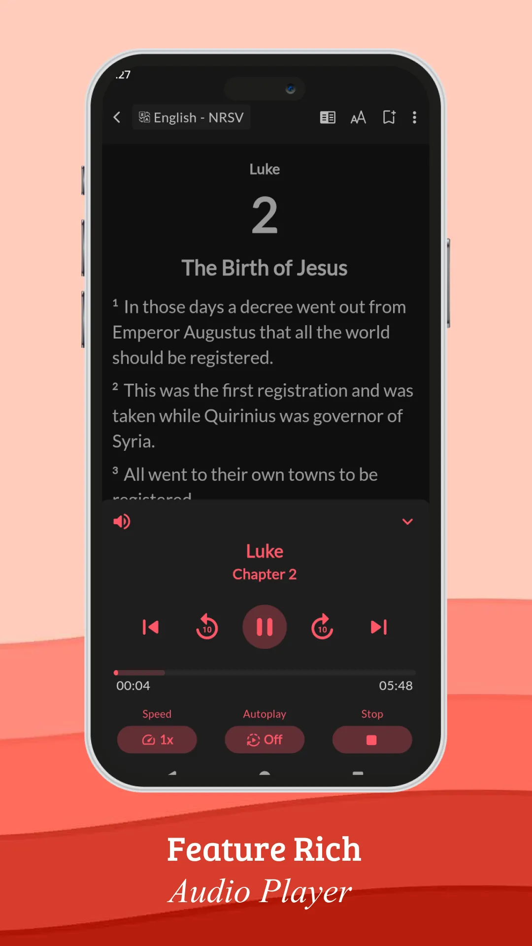 BibleOn Catholic Bible + Audio | Indus Appstore | Screenshot