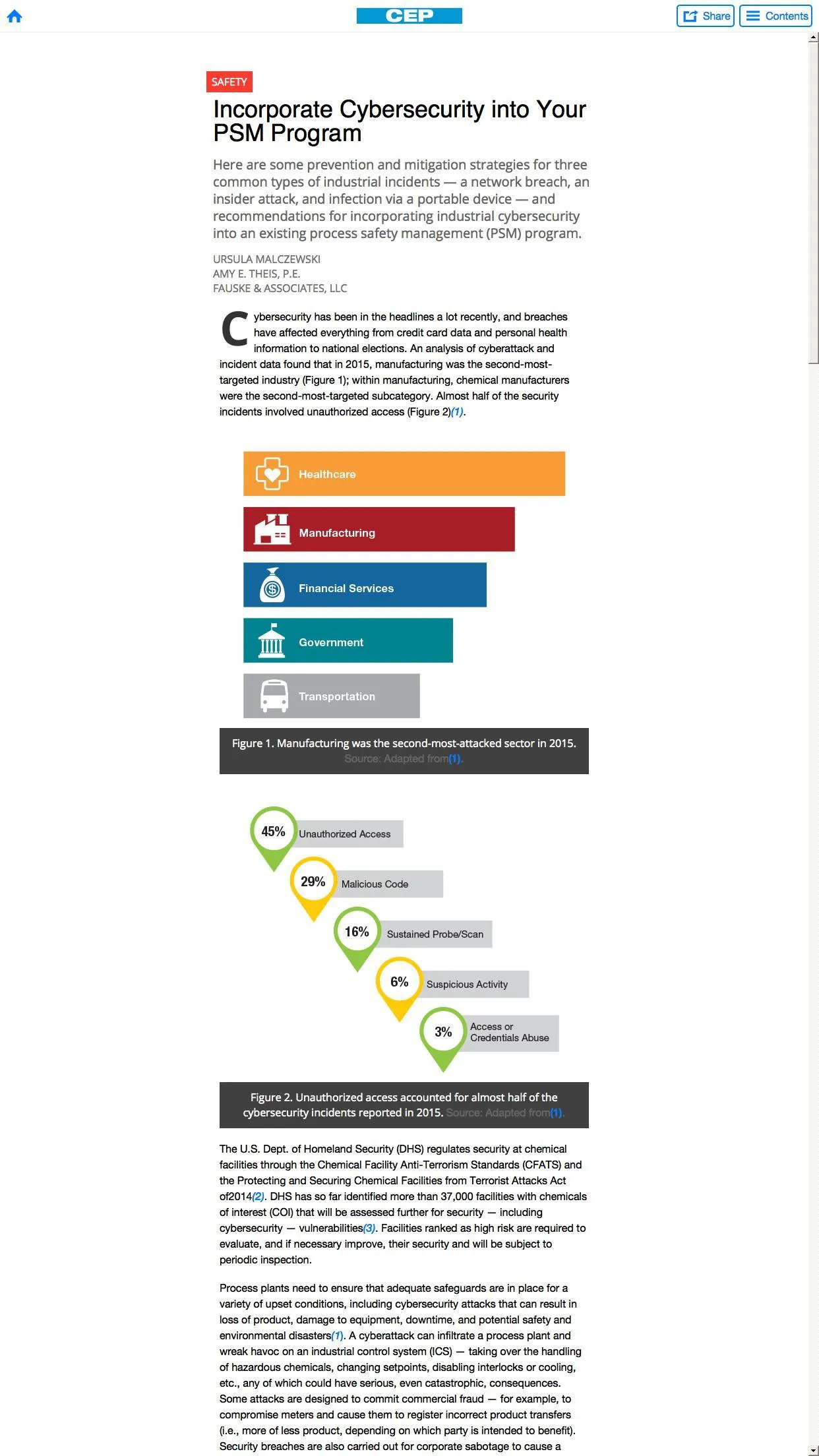 AIChE CEP Magazine | Indus Appstore | Screenshot