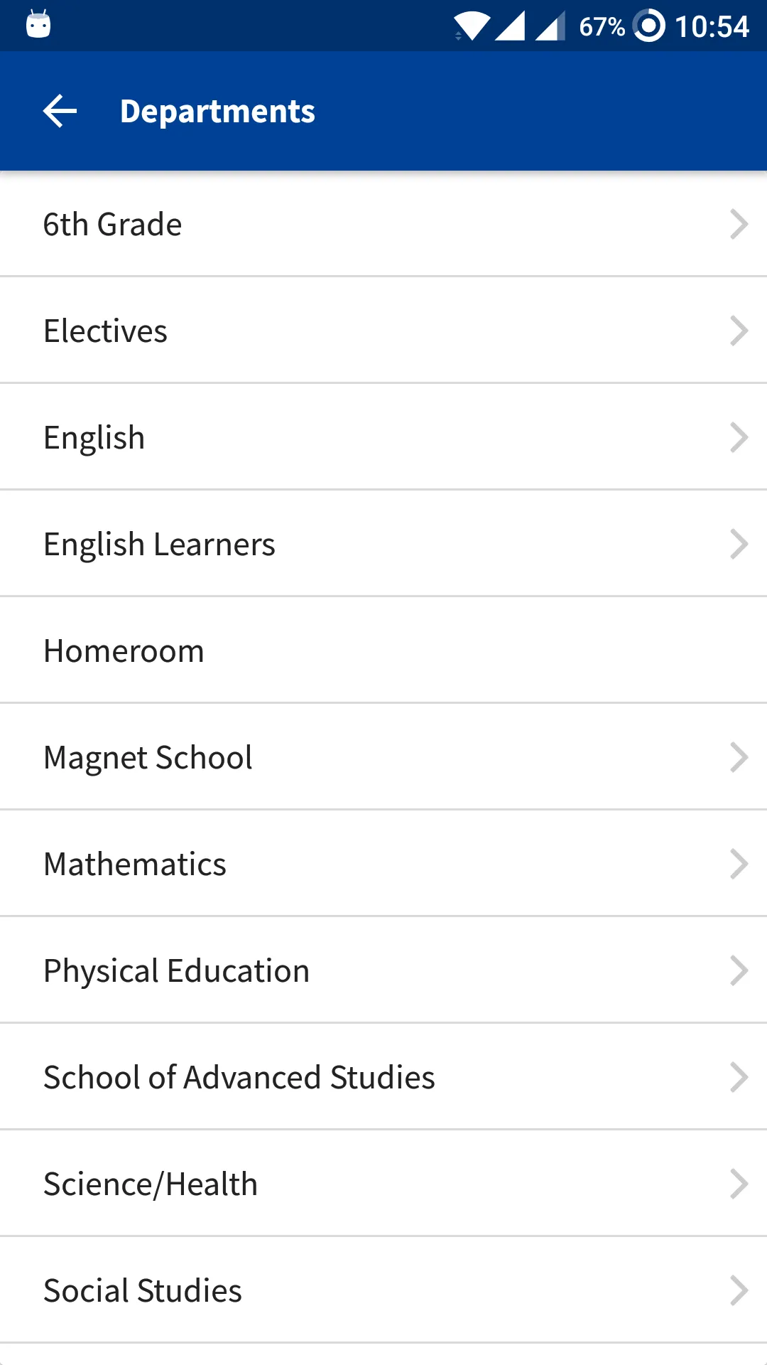 Robert Frost Middle School | Indus Appstore | Screenshot