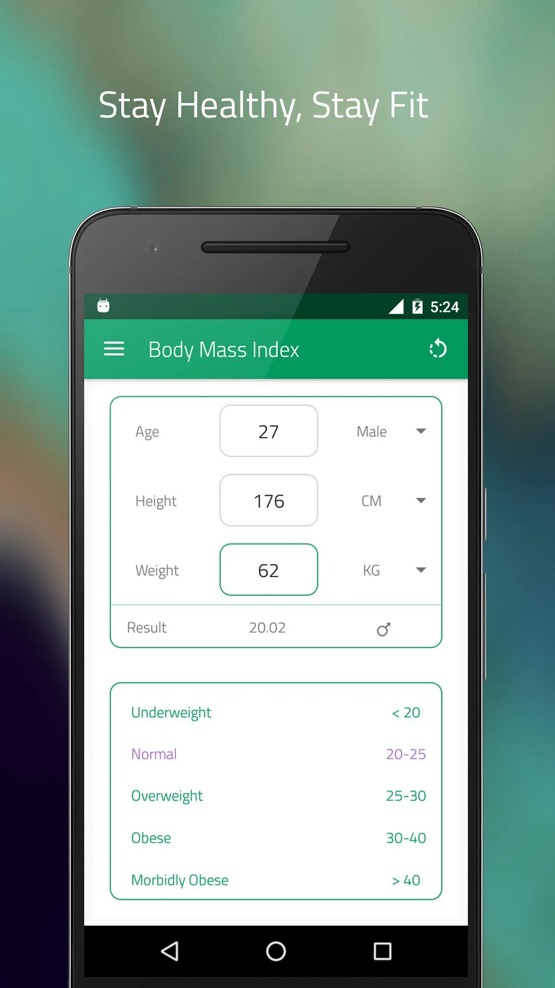 BMI Calculator | Indus Appstore | Screenshot