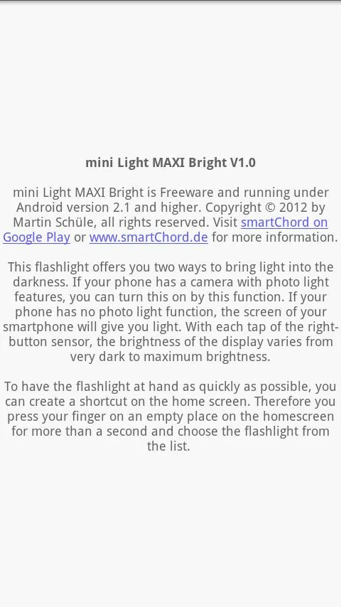 Mini flash light (LED+Display) | Indus Appstore | Screenshot