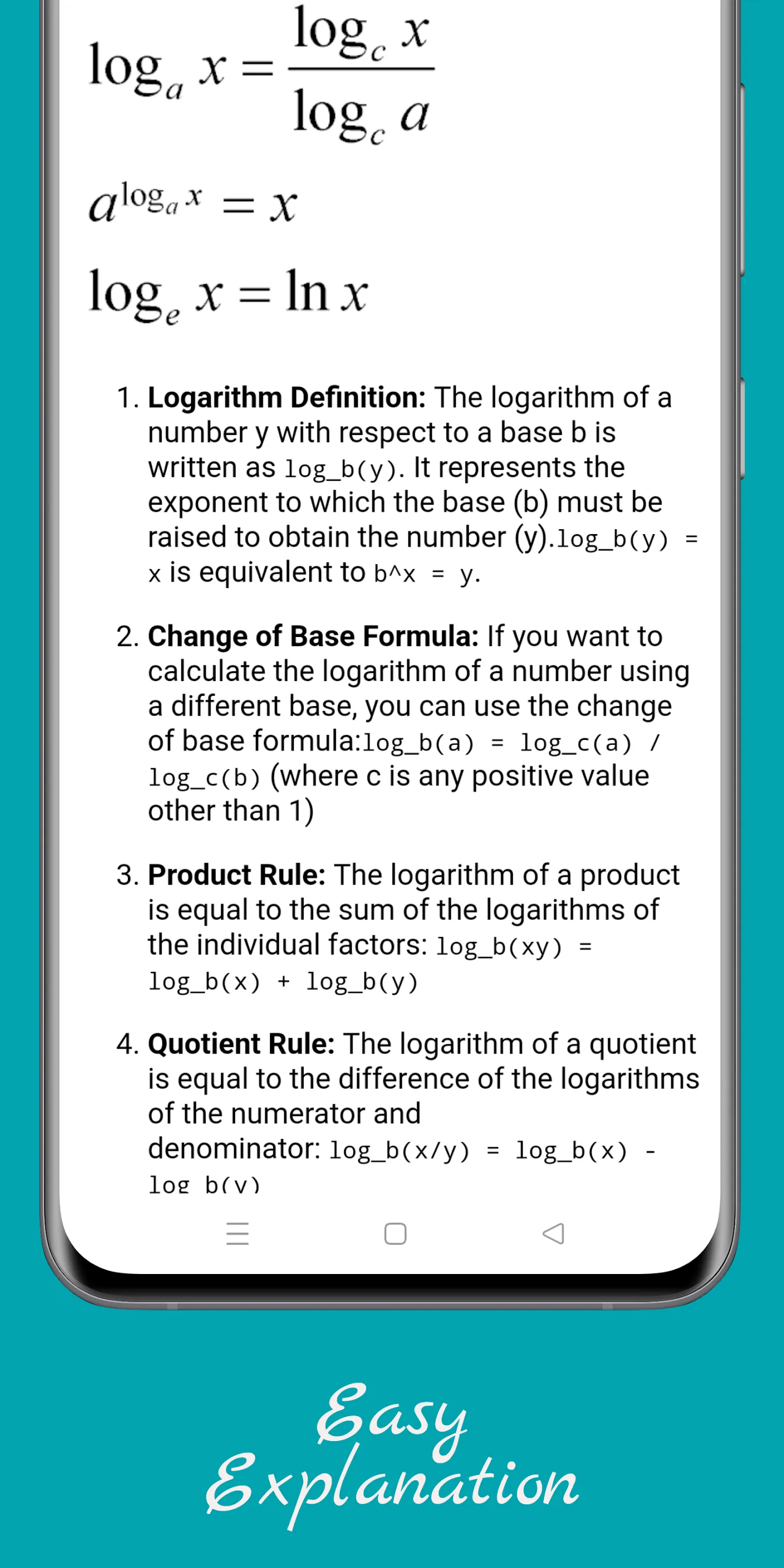 Math Formula All | Indus Appstore | Screenshot