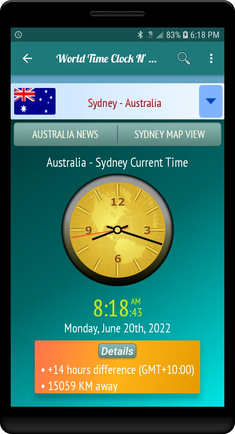 World Time Clock & News | Indus Appstore | Screenshot