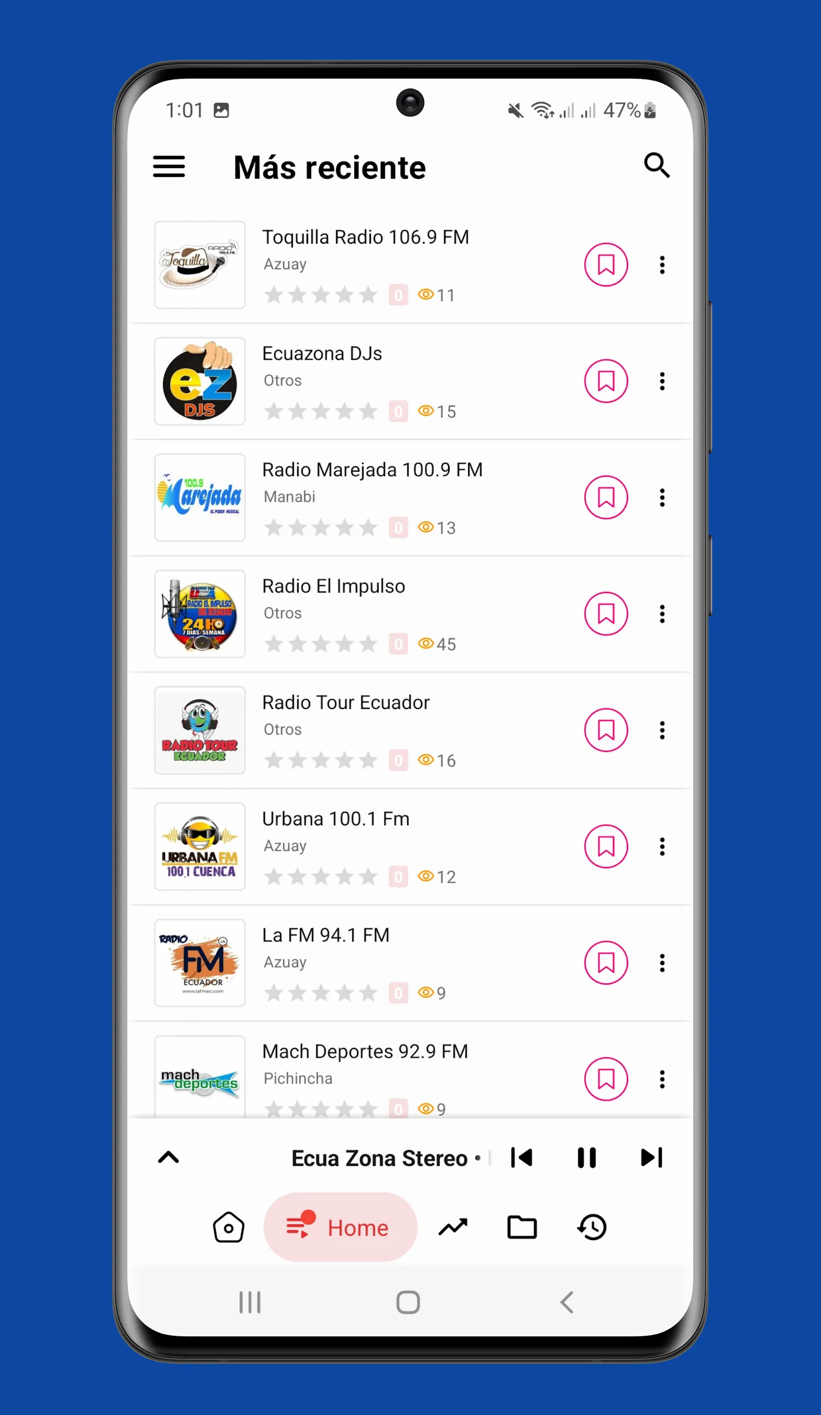 Radios Ecuador Online Emisoras | Indus Appstore | Screenshot