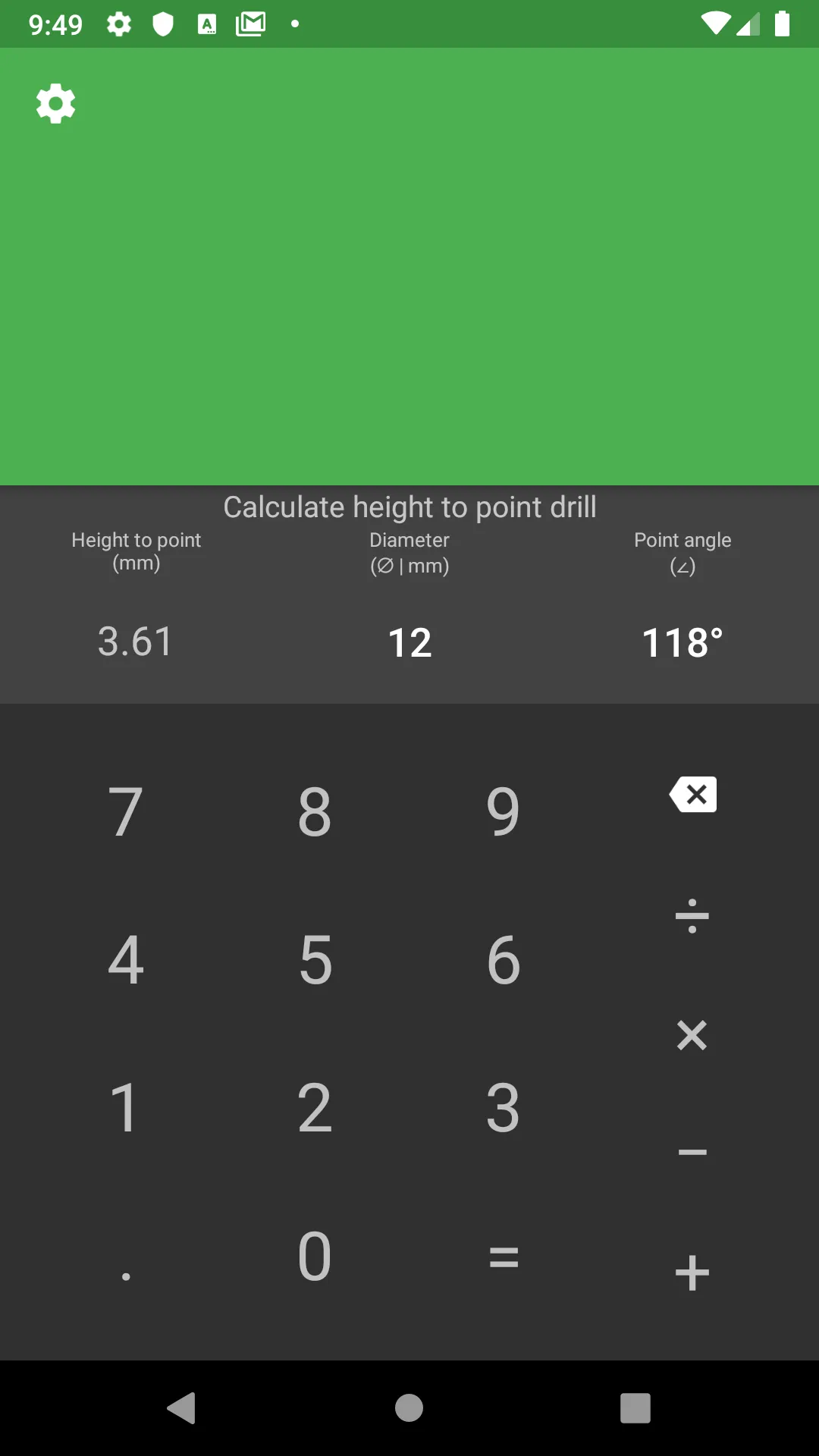 CNC calculator | Indus Appstore | Screenshot