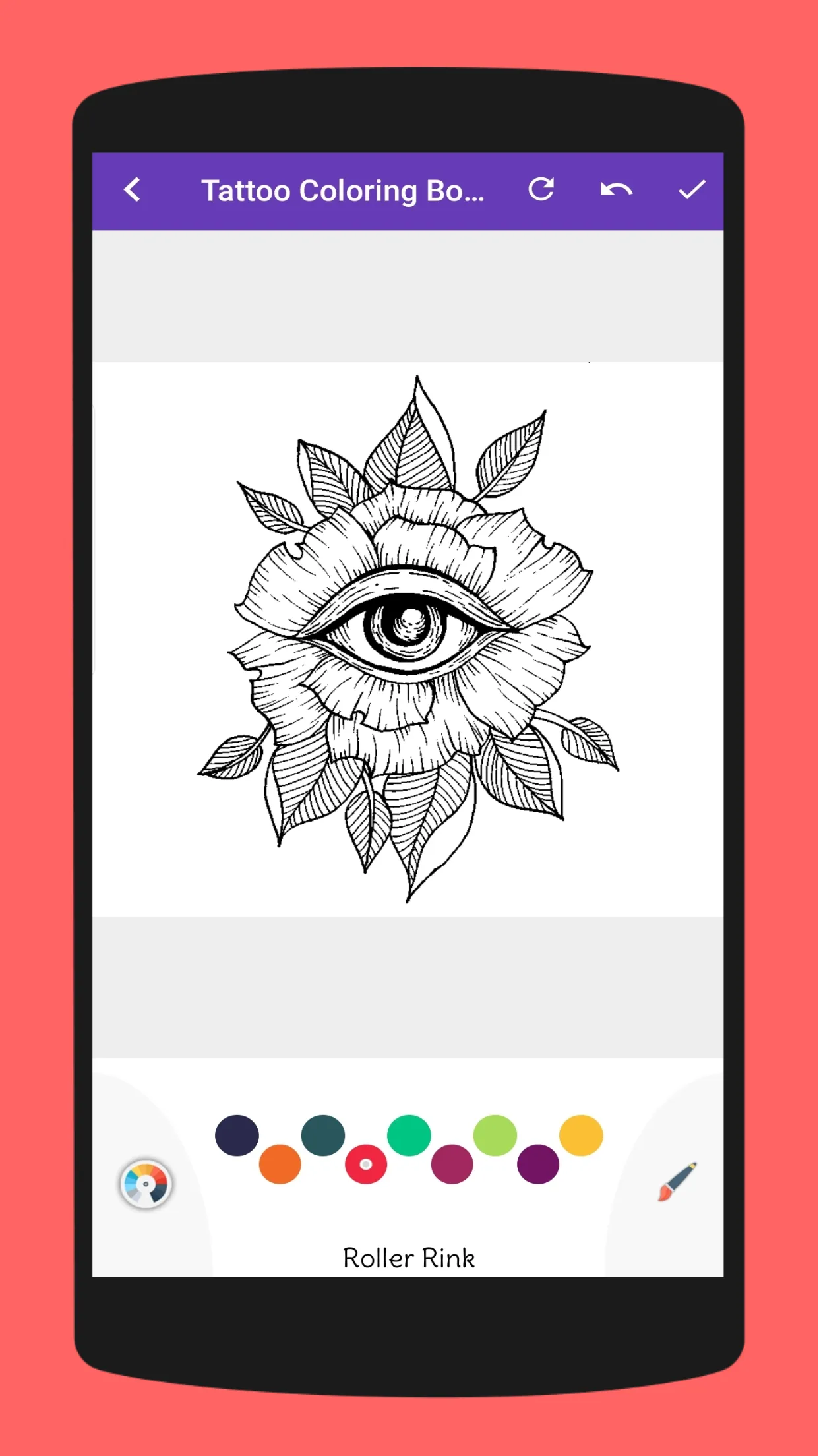 Tattoo Designs Coloring Book | Indus Appstore | Screenshot