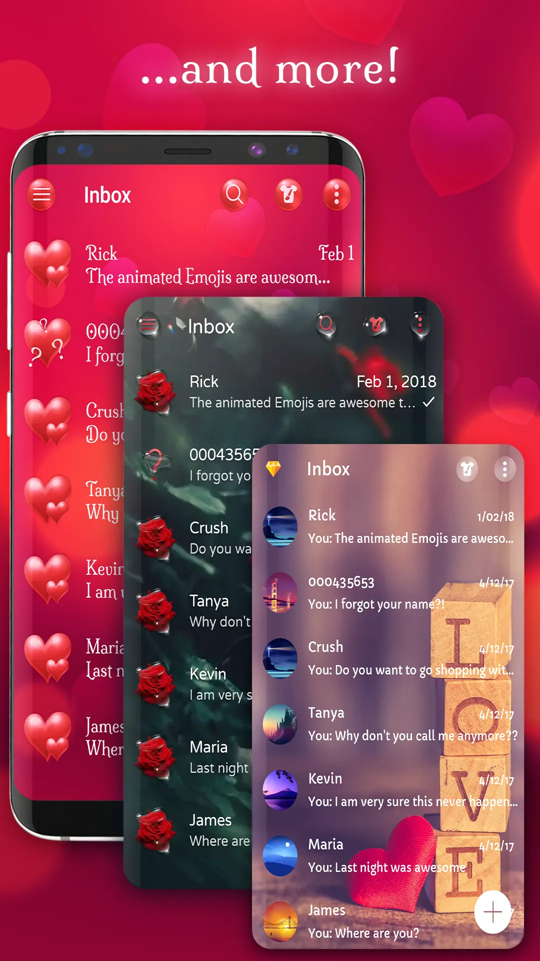 Romantic love red color theme | Indus Appstore | Screenshot