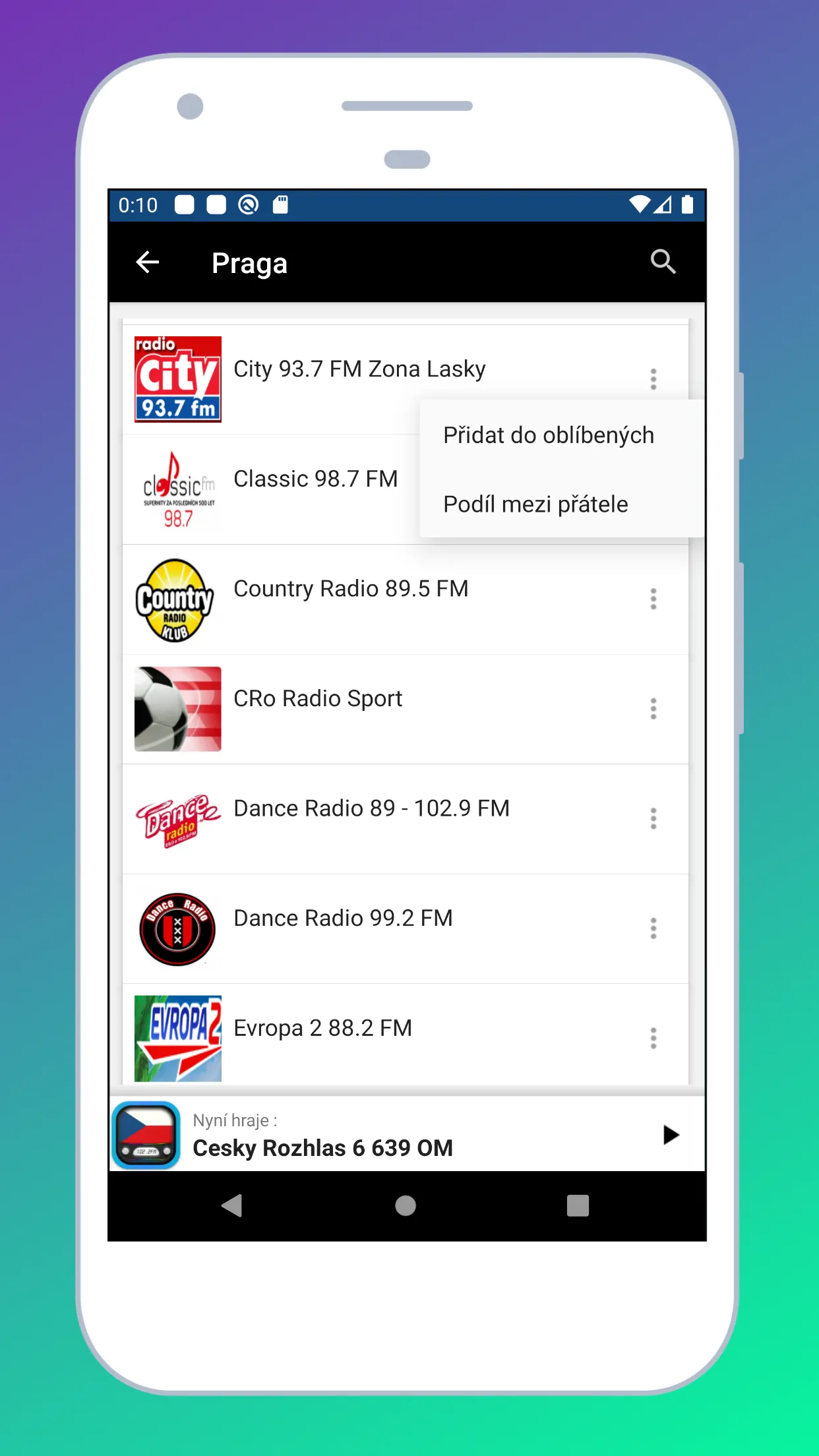 Radio Czech Republic + Czechia | Indus Appstore | Screenshot