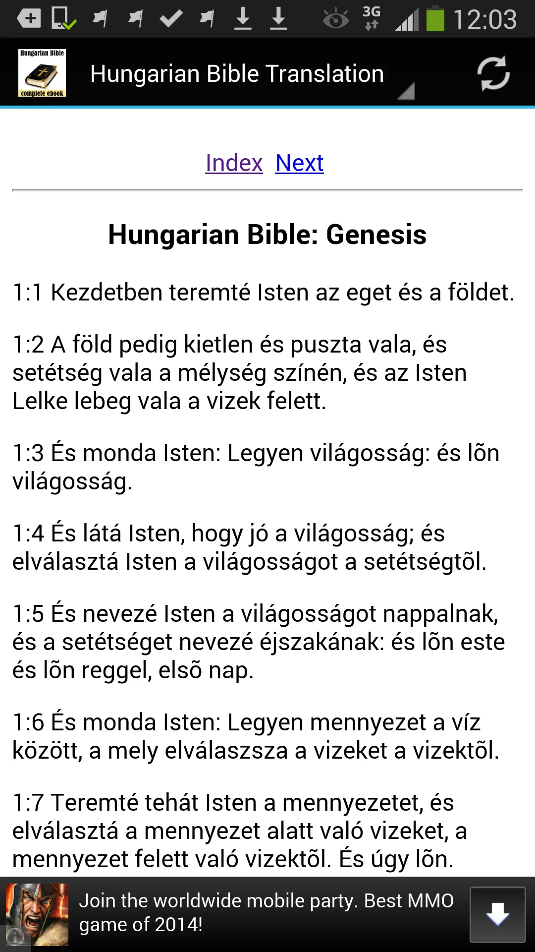 Hungarian Bible Translation | Indus Appstore | Screenshot