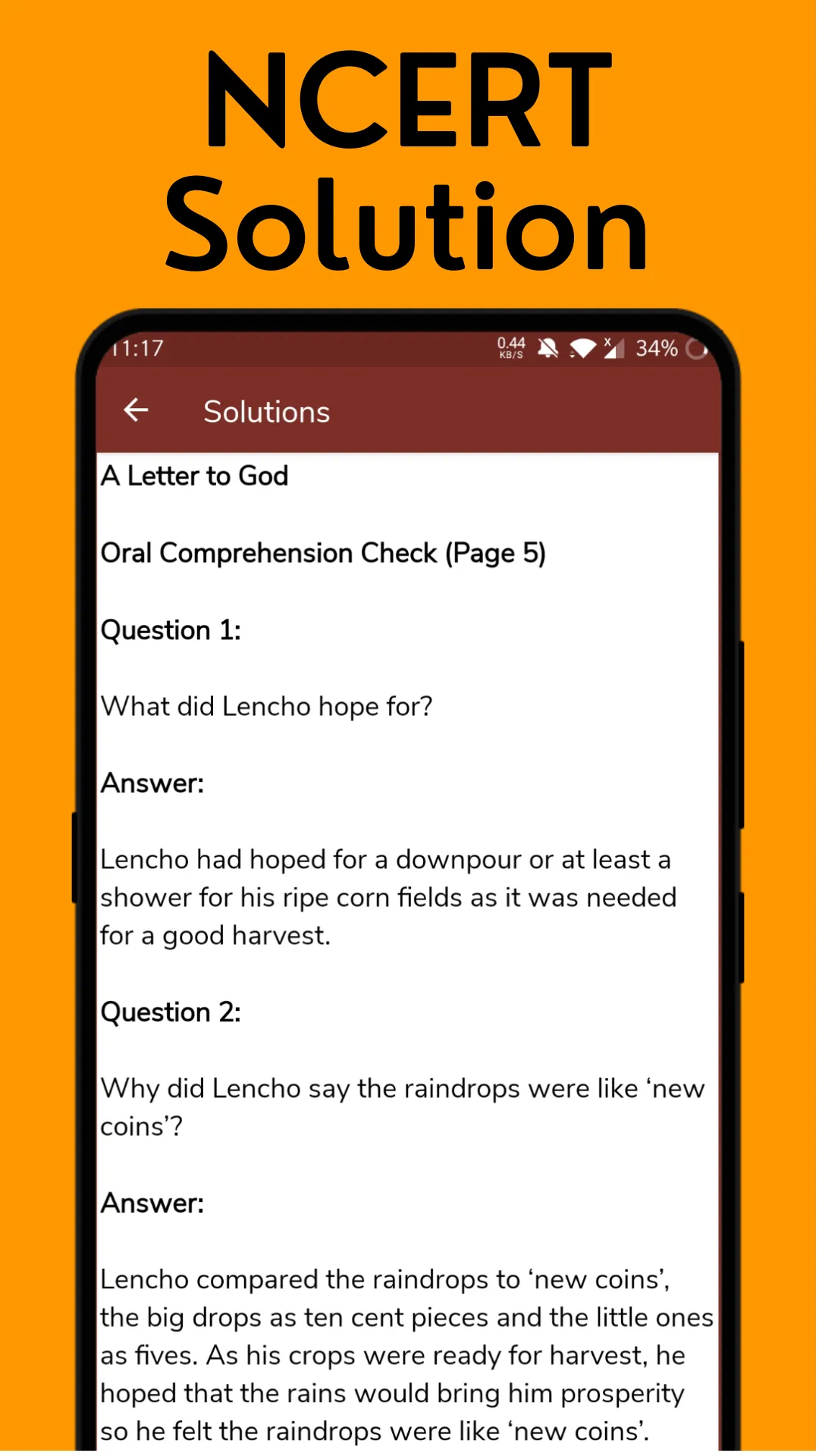 Class 10 English Solutions ++ | Indus Appstore | Screenshot