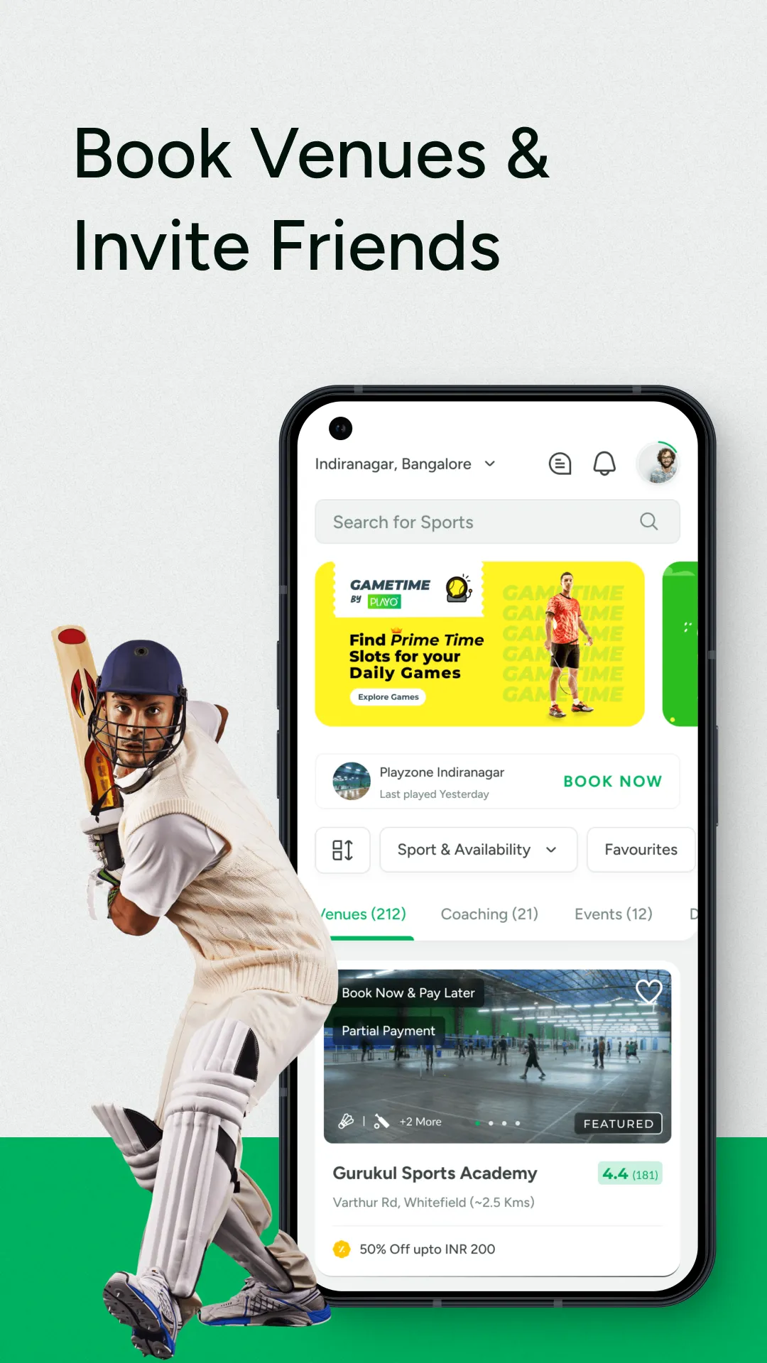 Playo:Play Sports, Book Venues | Indus Appstore | Screenshot