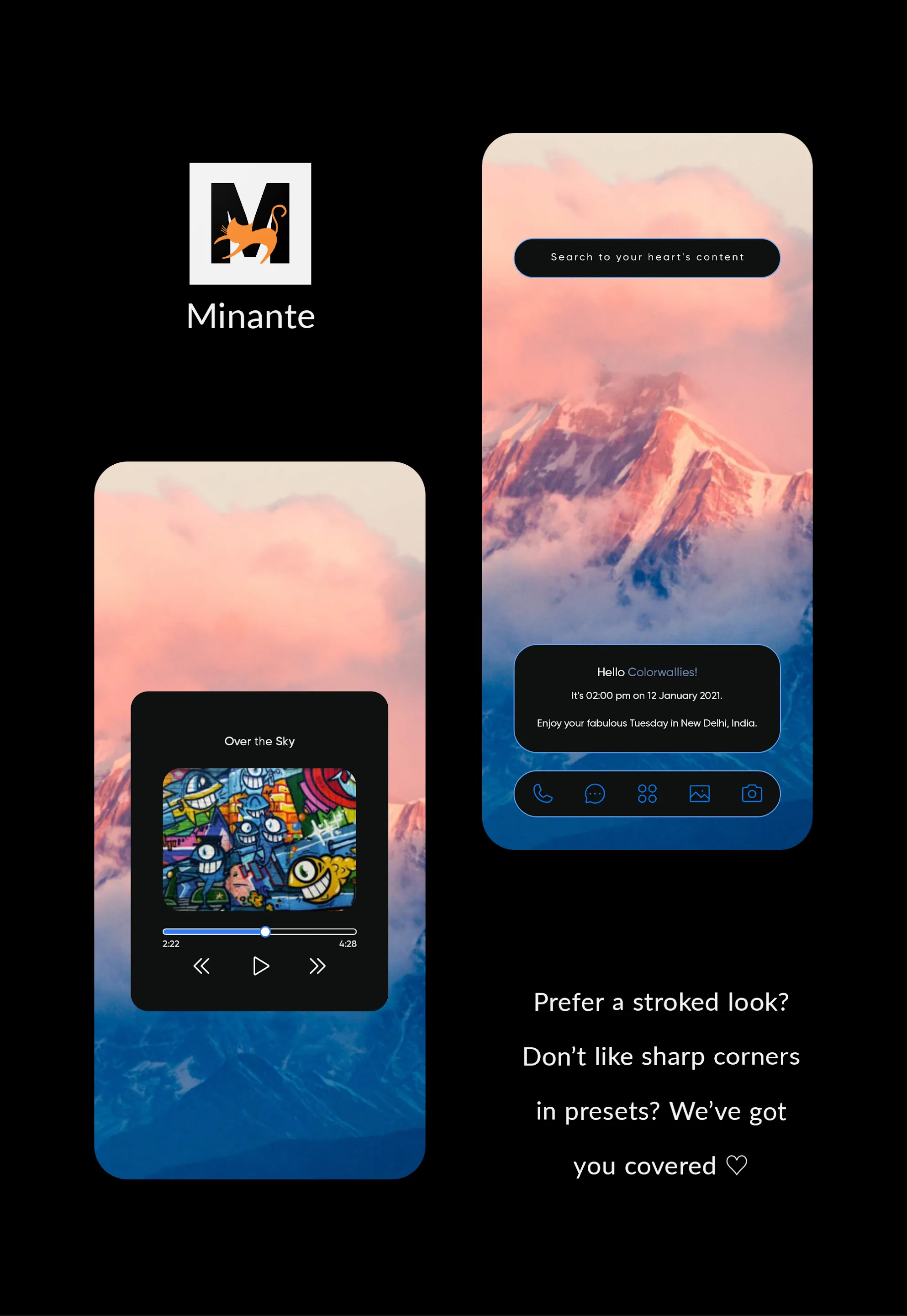 Minante: Minimal KLWP | Indus Appstore | Screenshot