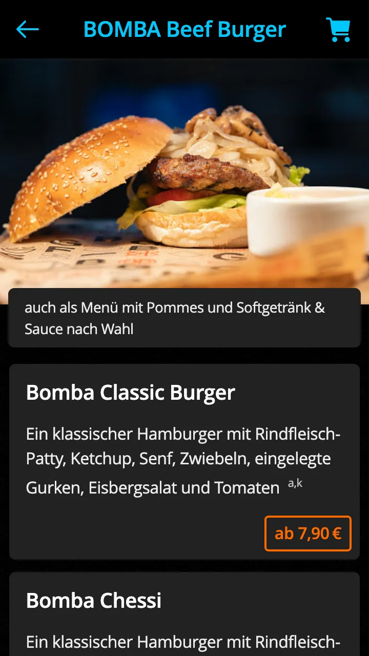 Bomba Food Style Paderborn | Indus Appstore | Screenshot