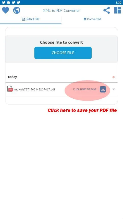 XML to PDF Converter | Indus Appstore | Screenshot