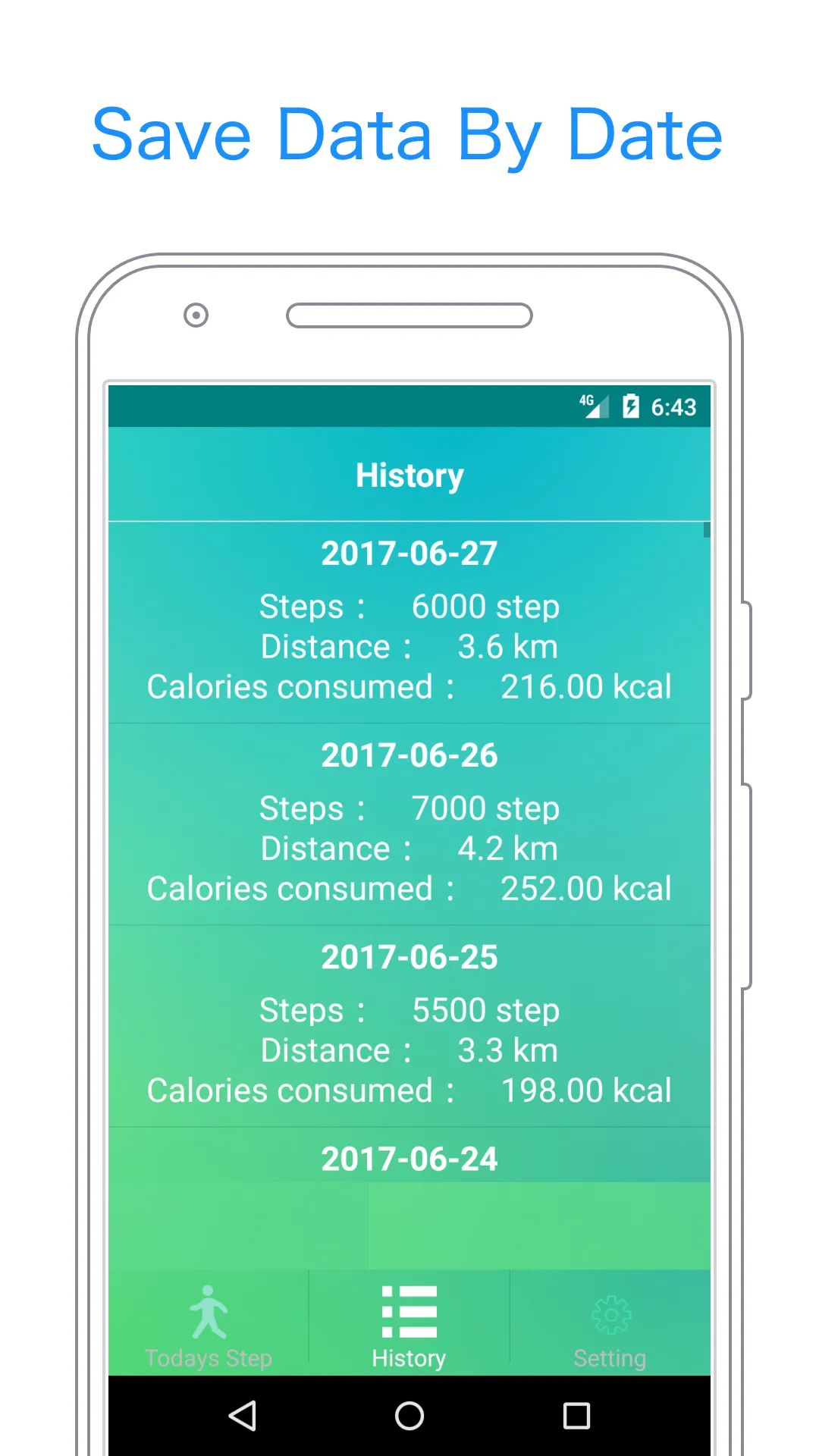 Pedometer Simple | Indus Appstore | Screenshot