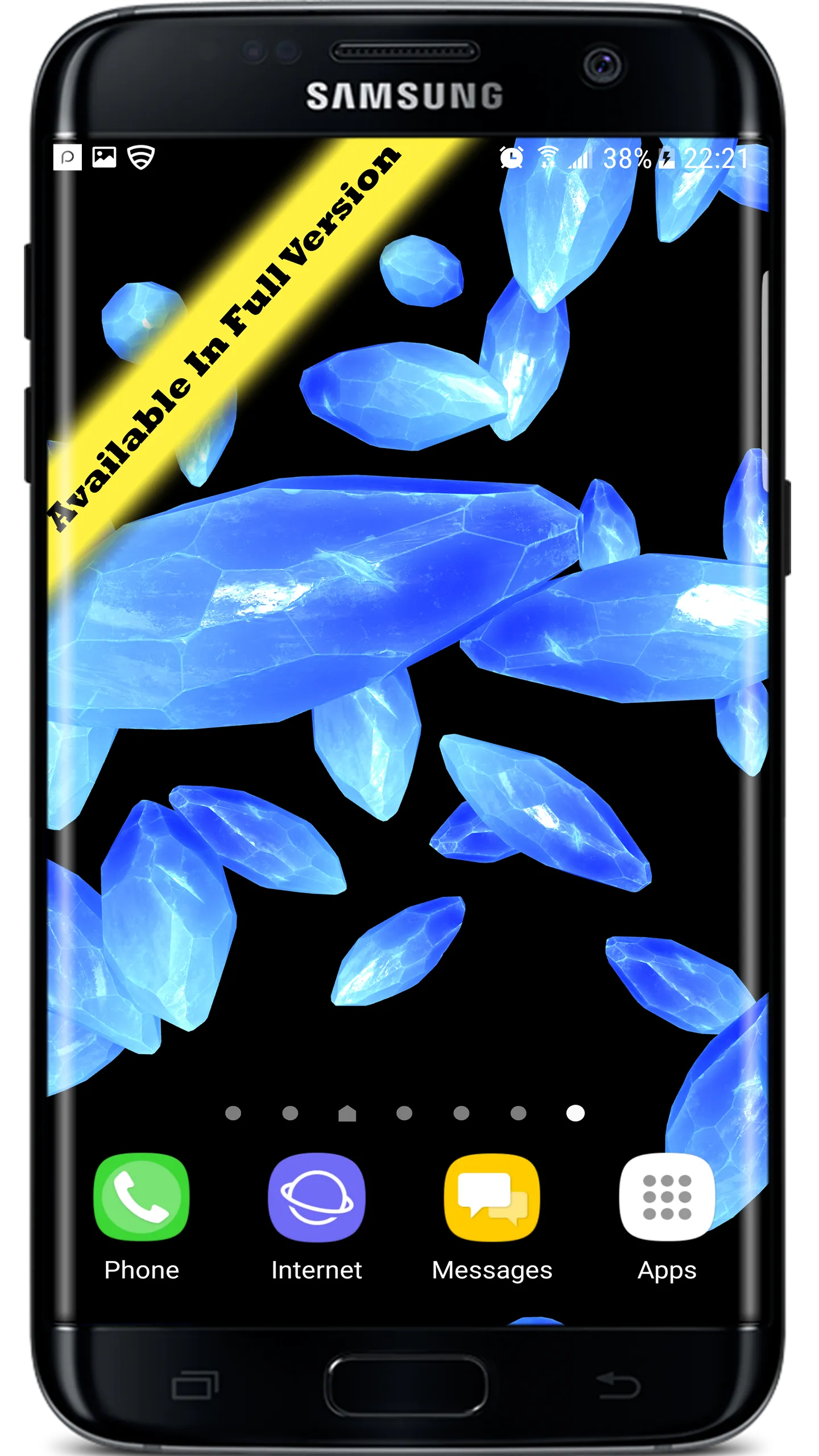 3D Crystals Particles Live Wal | Indus Appstore | Screenshot