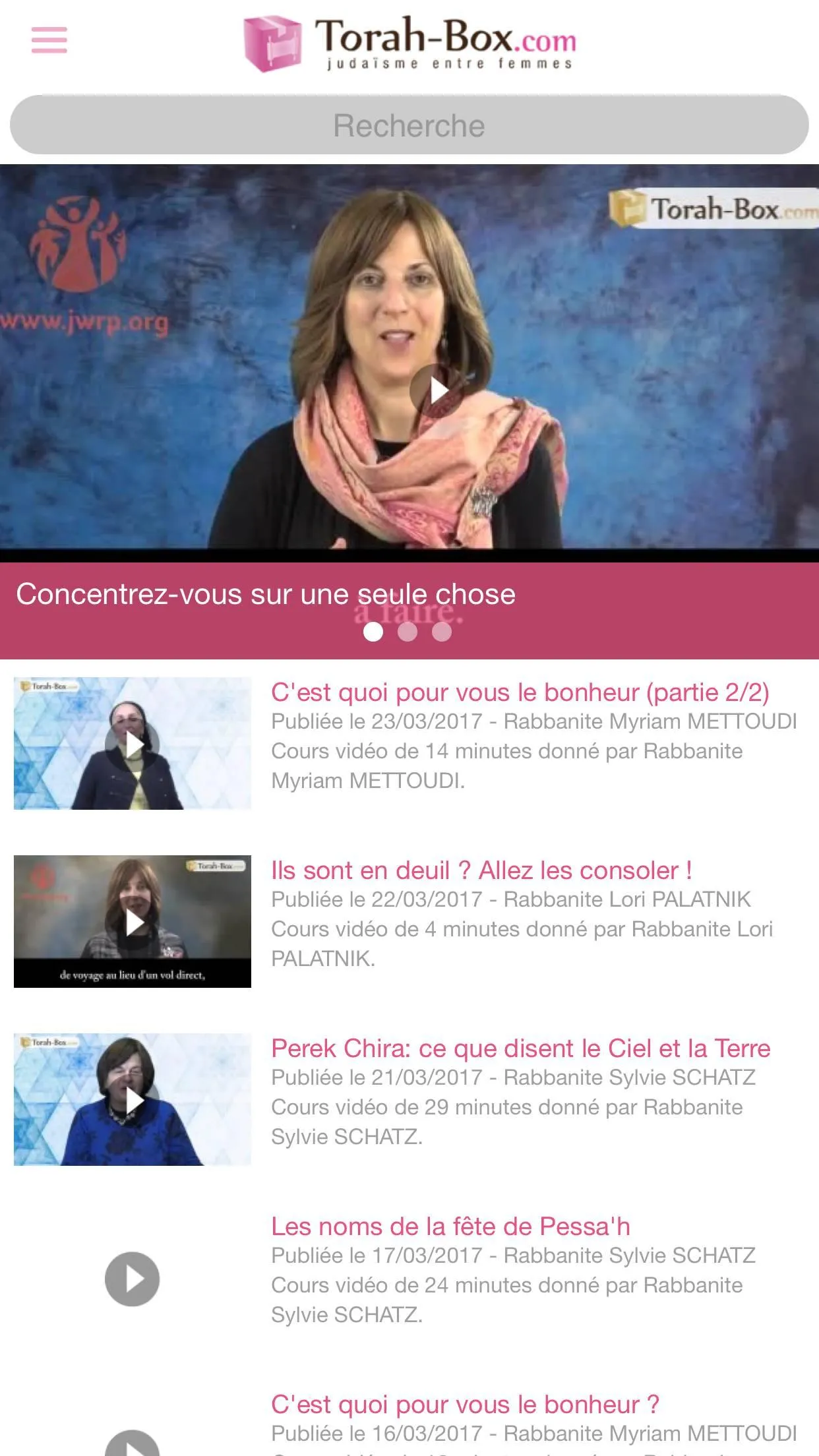 Torah-Box entre Femmes | Indus Appstore | Screenshot