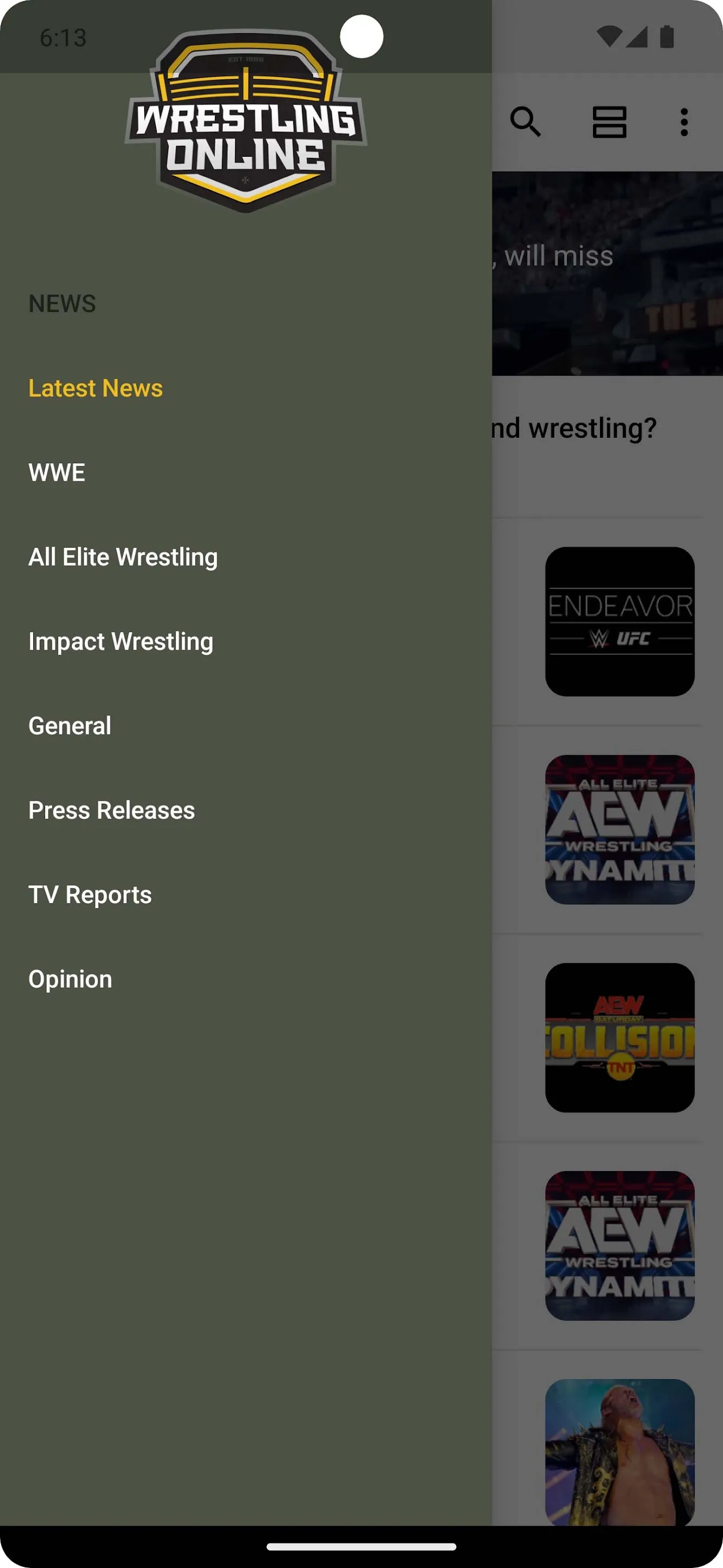 Wrestling-Online.com | Indus Appstore | Screenshot