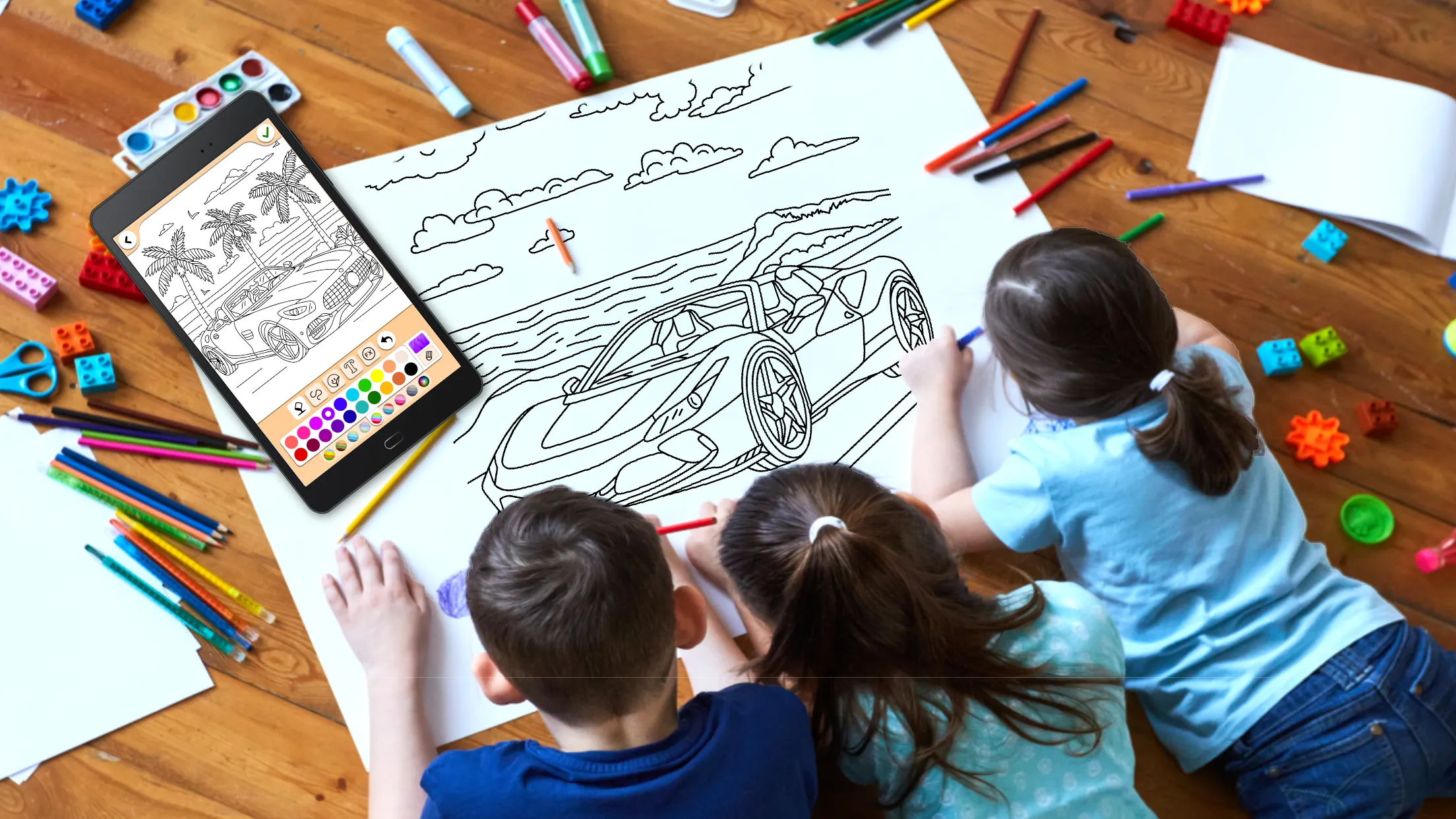 Cars Coloring & Drawing Game | Indus Appstore | Screenshot