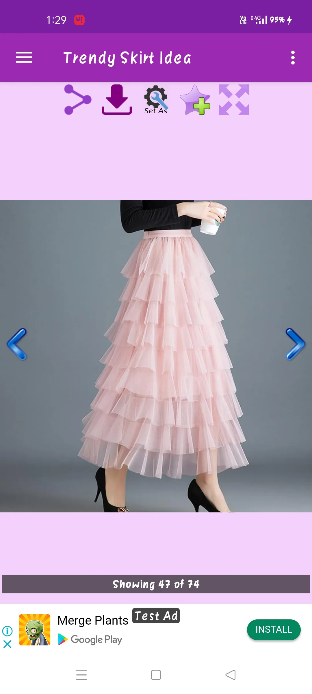 Trendy Skirt Idea Gallery | Indus Appstore | Screenshot