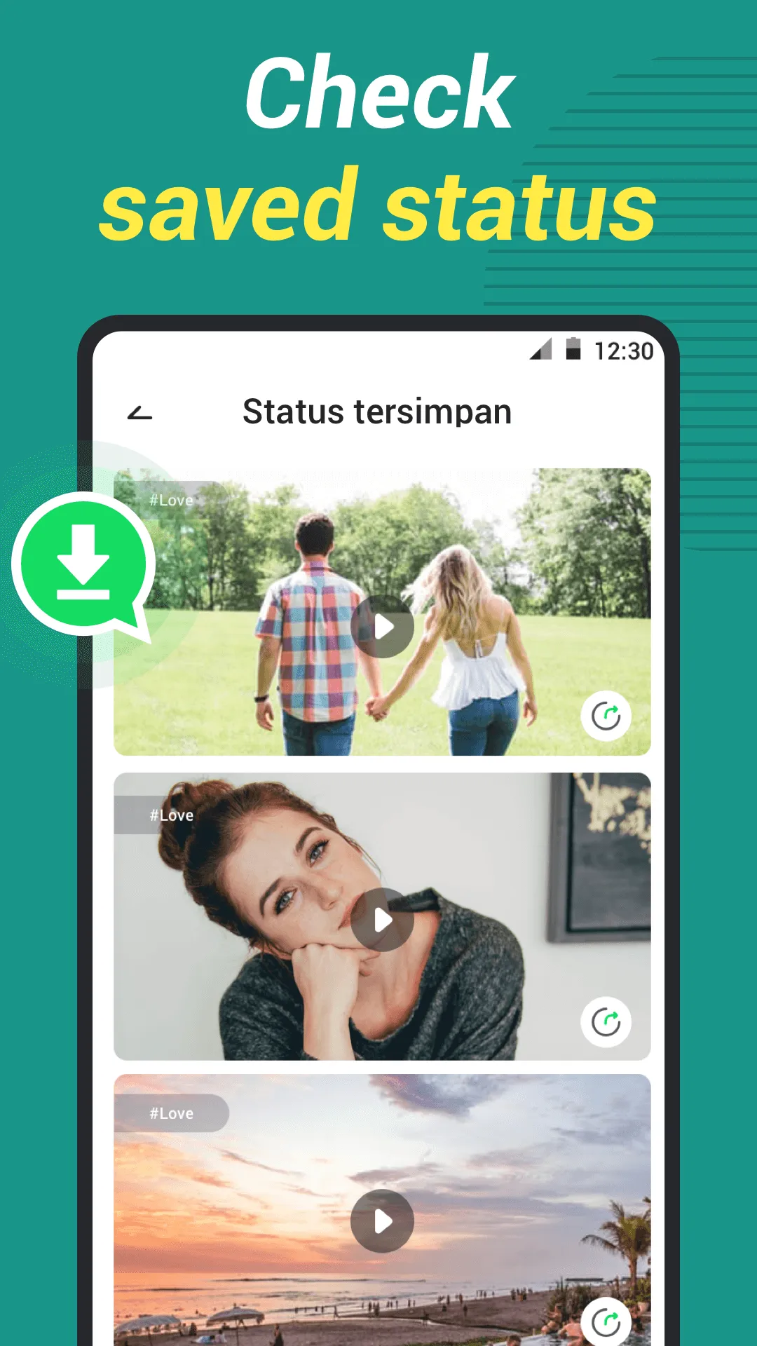 Status Video Down&Saver | Indus Appstore | Screenshot