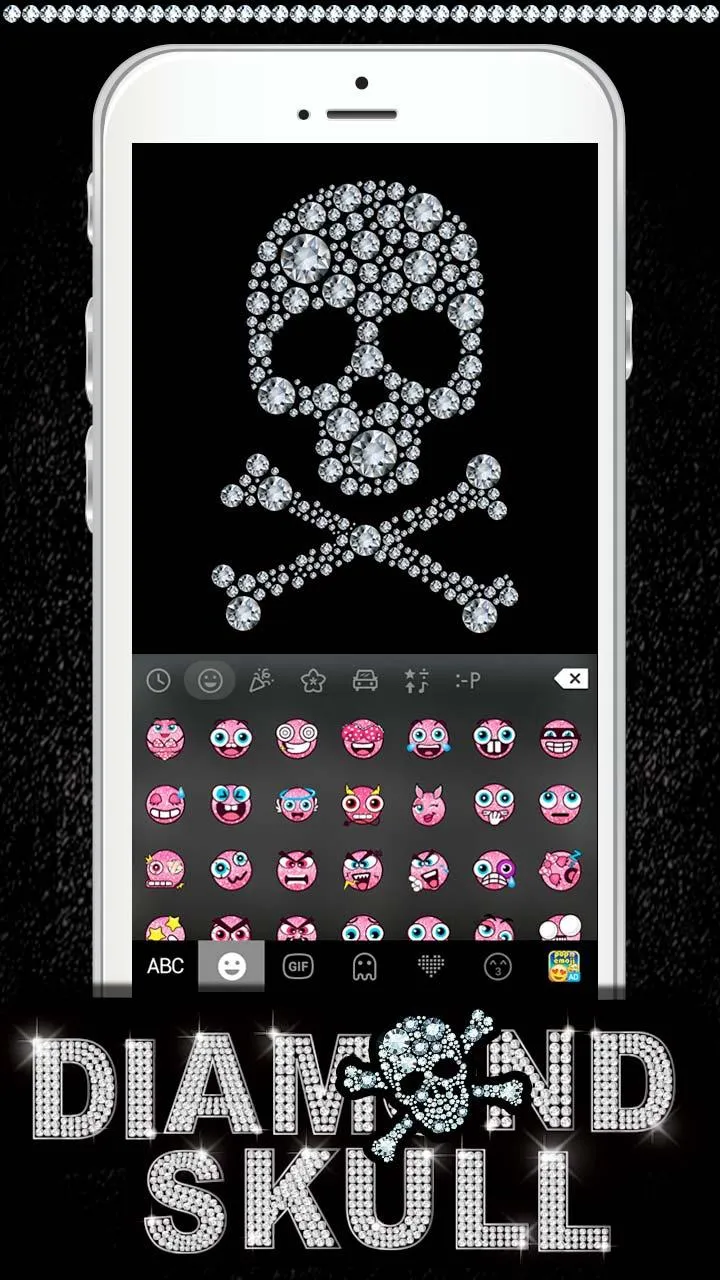 Diamondskull Keyboard Theme | Indus Appstore | Screenshot