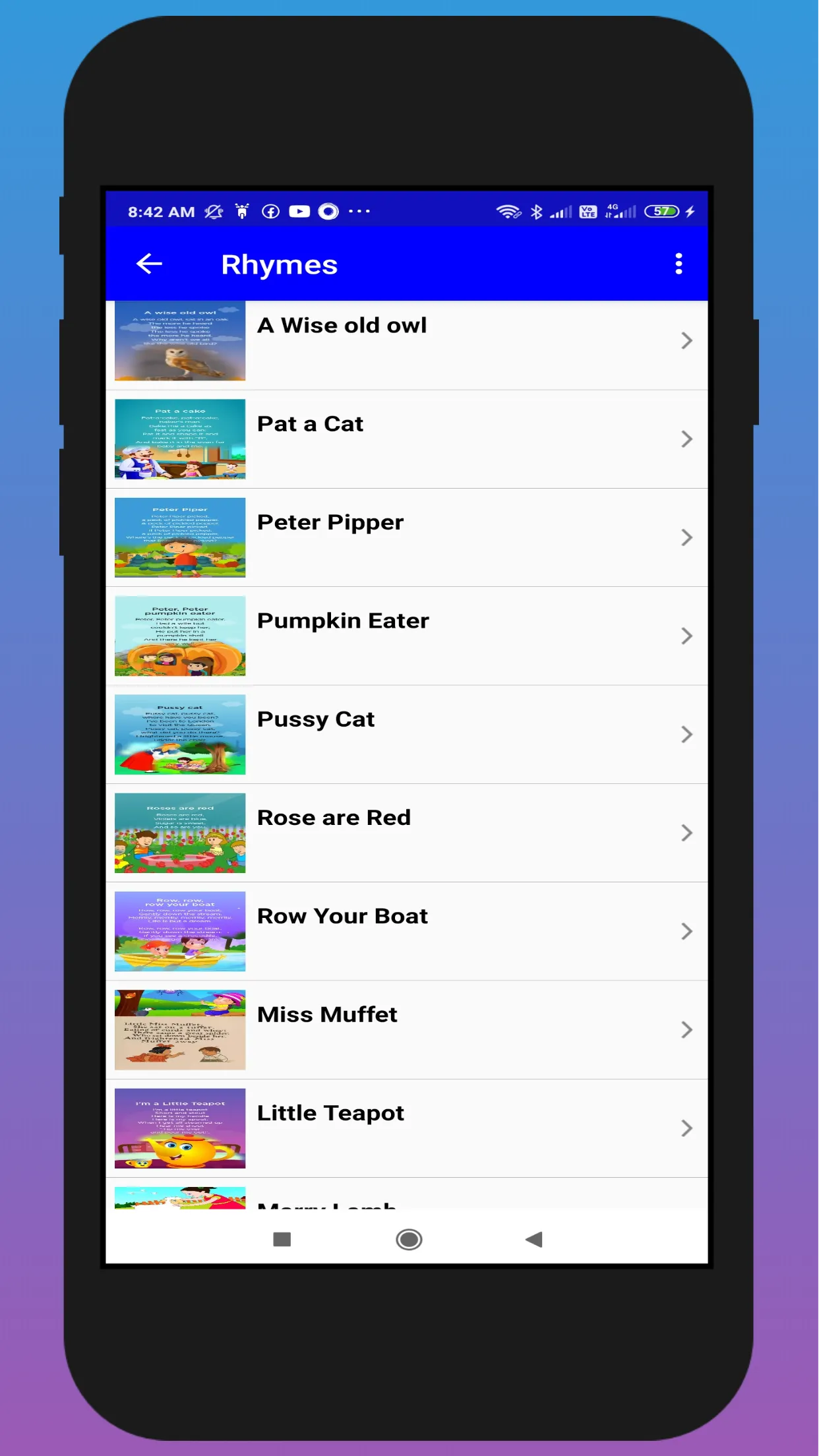 Rhymes in English for Kids | Indus Appstore | Screenshot