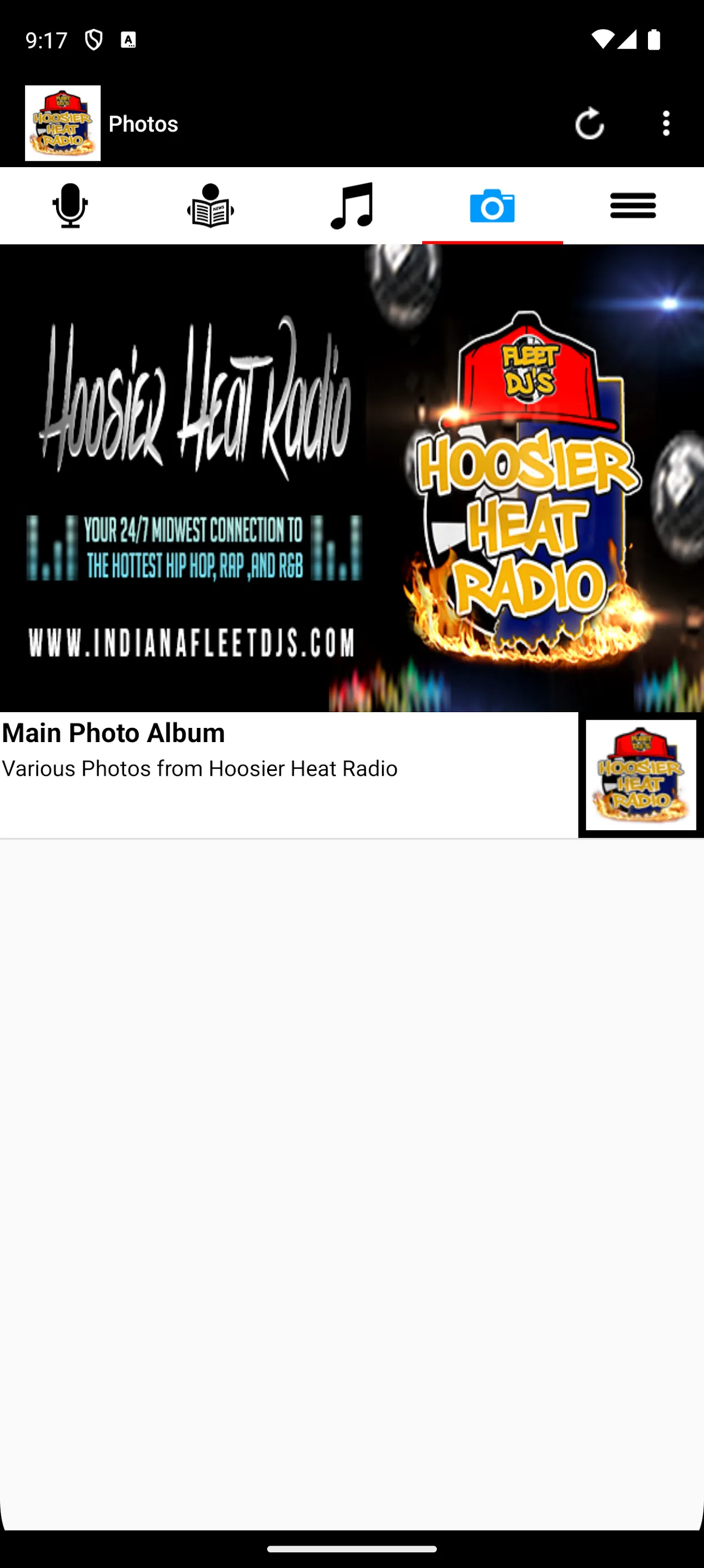 Hoosier Heat Radio | Indus Appstore | Screenshot