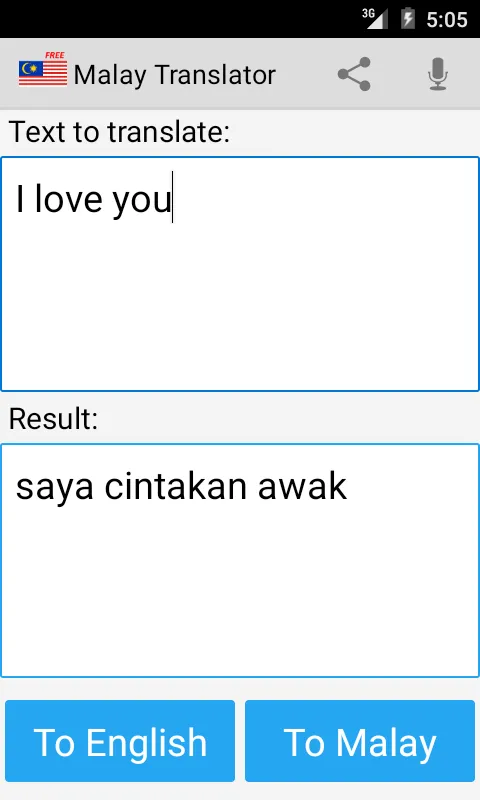 Malay English Translator | Indus Appstore | Screenshot