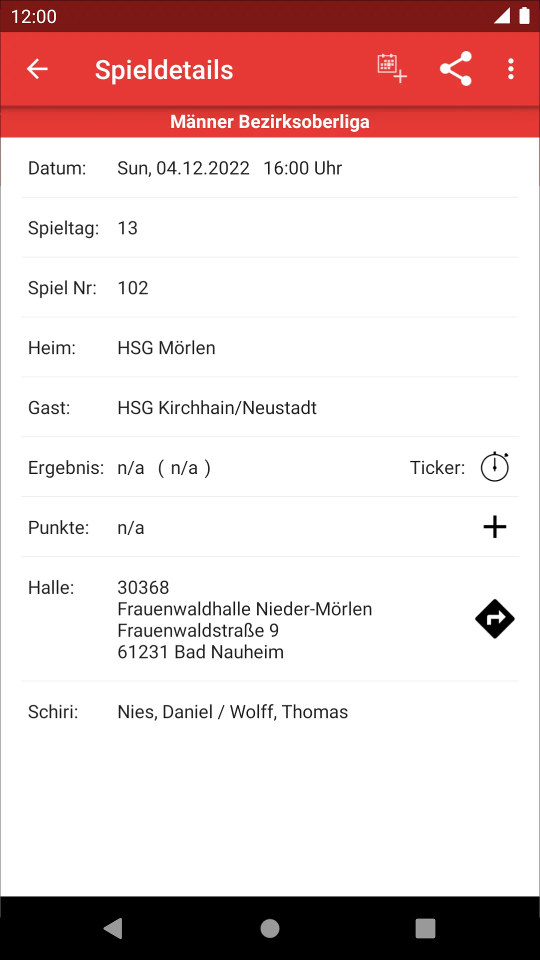 HSG Kirchhain/Neustadt | Indus Appstore | Screenshot