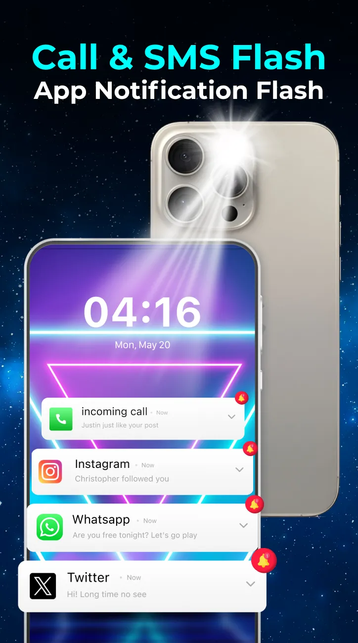 LED Flashlight and Flash Alert | Indus Appstore | Screenshot